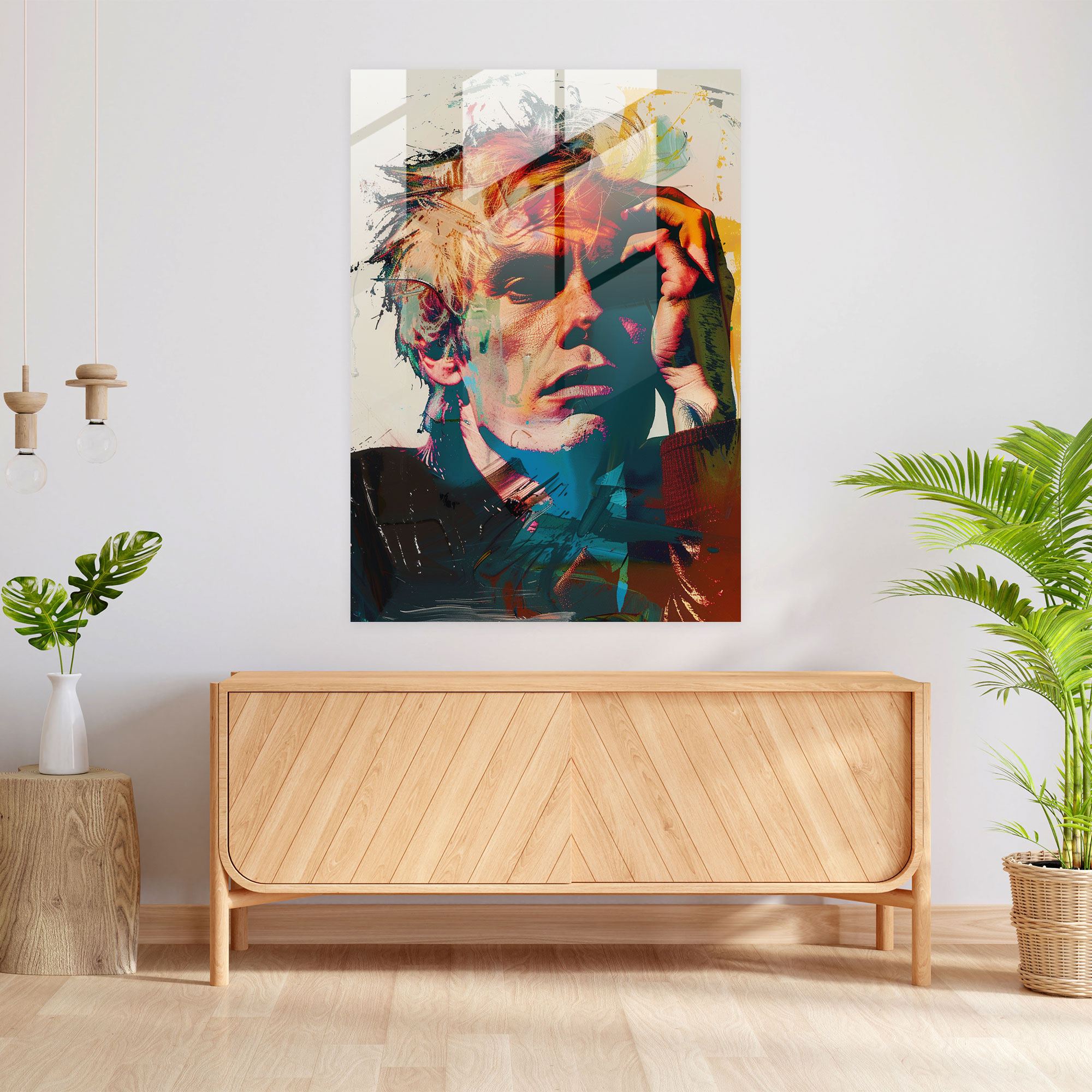 Andy Warhol Cam Tablo Sanatı - Ünlü Portreler