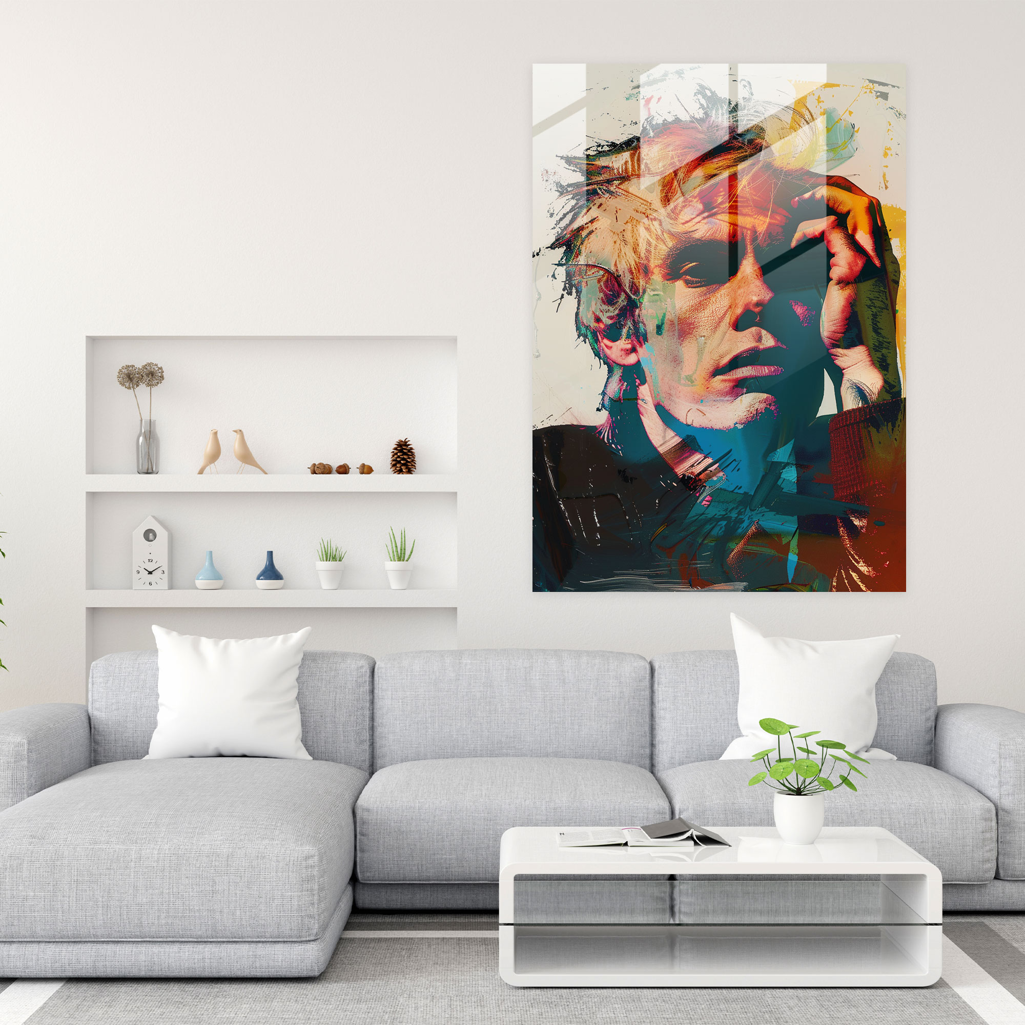 Andy Warhol Cam Tablo Sanatı - Ünlü Portreler