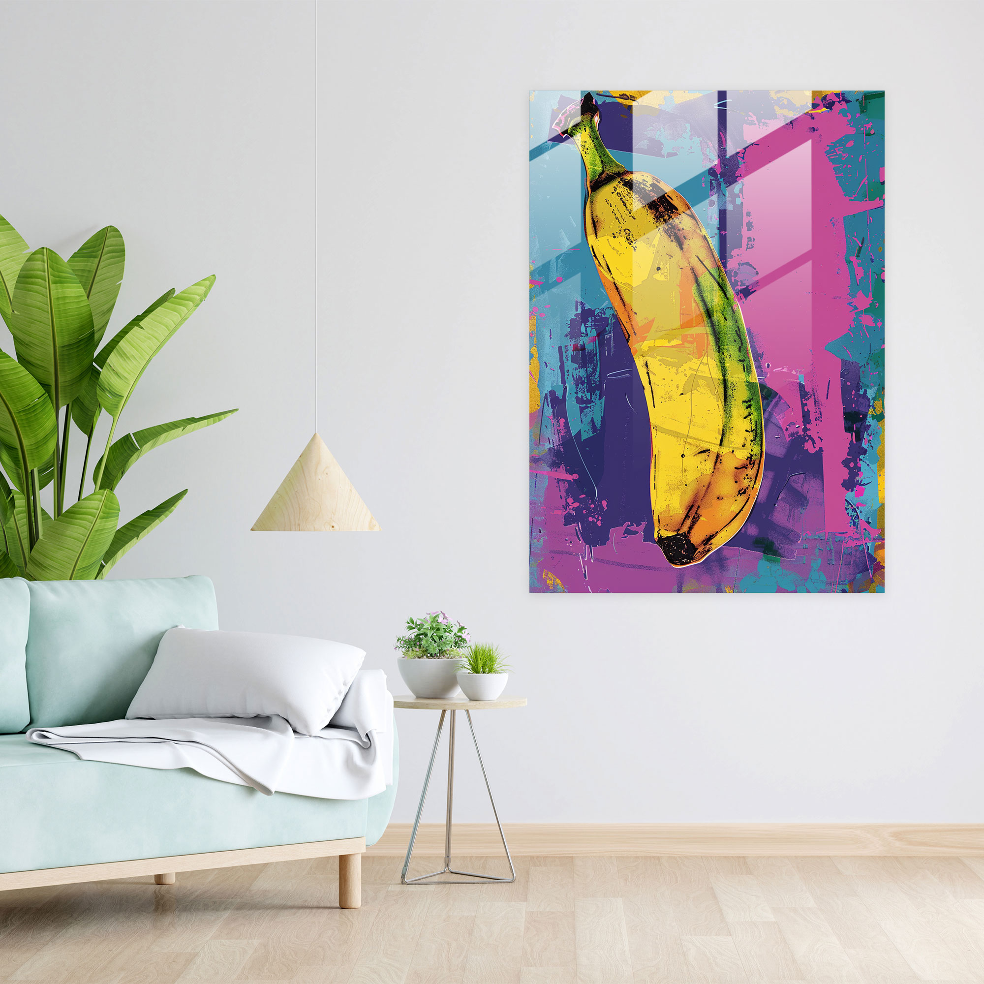 Andy Warhol Pop Art Muz Cam Tablo - Duvar Dekorasyonu Modern Sanat