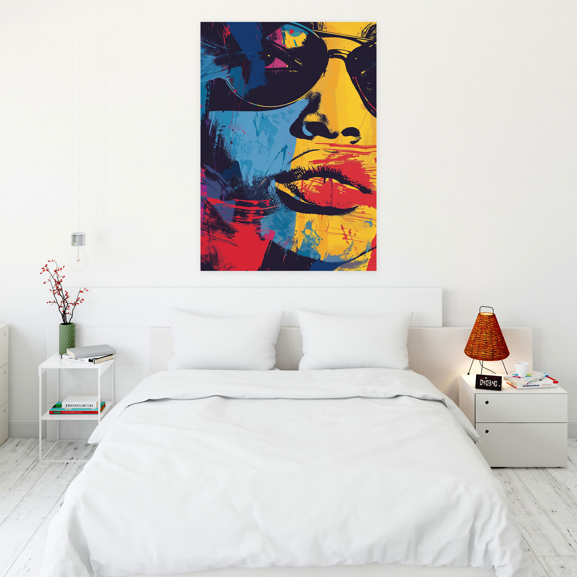 Bold Andy Warhol Style Canvas Print - Andy Warhol, Andy Warhol Style, Canvas Print, Wall Decoration