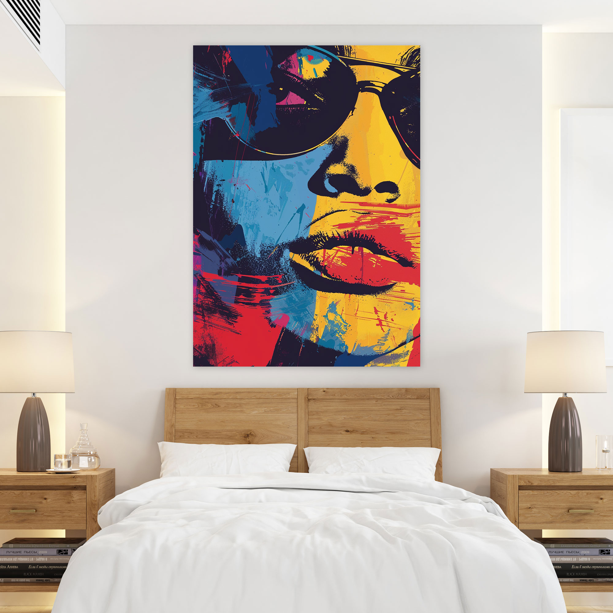 Bold Andy Warhol Style Canvas Print - Andy Warhol, Andy Warhol Style, Canvas Print, Wall Decoration