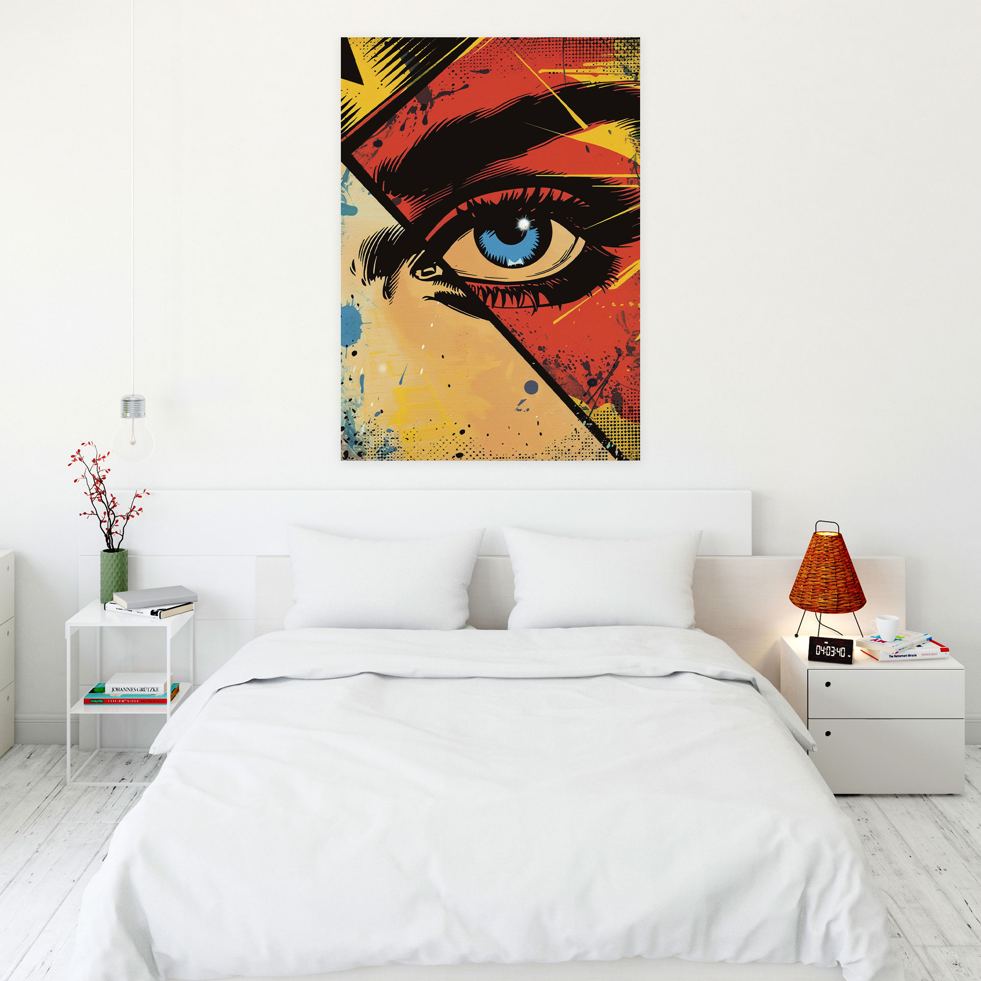 Comic Book Andy Warhol Style Wall Art - Andy Warhol, Home Decoration, Canvas Print, Canvas