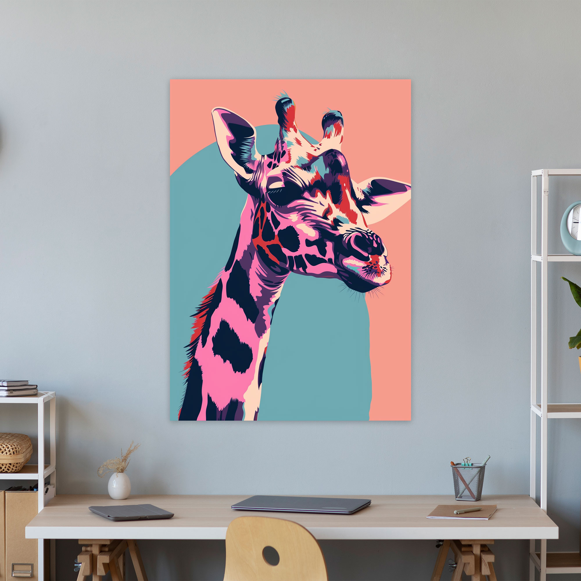 Whimsical Animal Andy Warhol Style Wall Decoration - Andy Warhol, Canvas Print, Canvas Wall Art, Andy Warhol Style