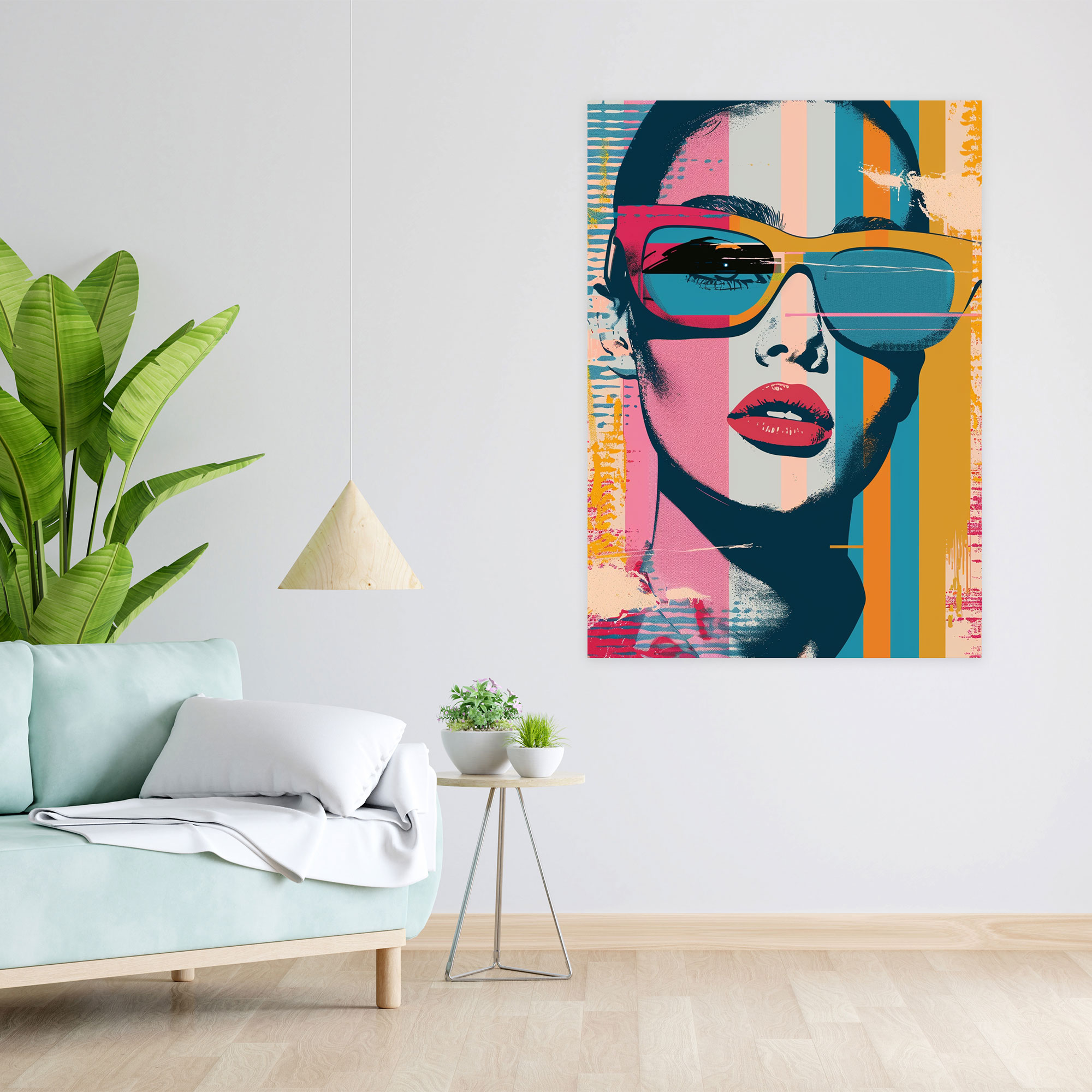 Retro Andy Warhol Style Canvas Print - Andy Warhol, Canvas, Canvas Print, Canvas Wall Art