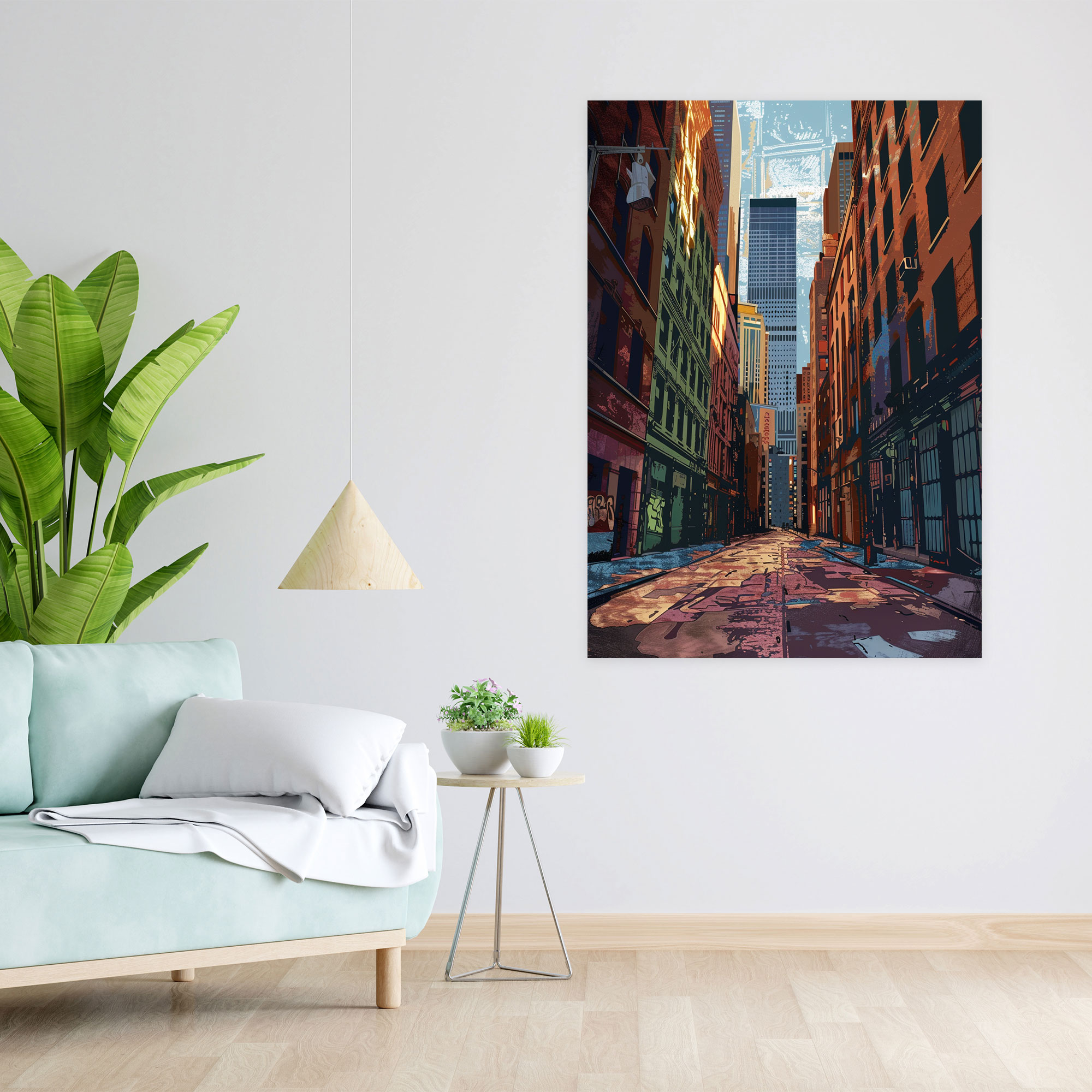 Urban Cityscape Andy Warhol Style Wall Art - Andy Warhol, Home Decoration, Wall Art, Andy Warhol Style