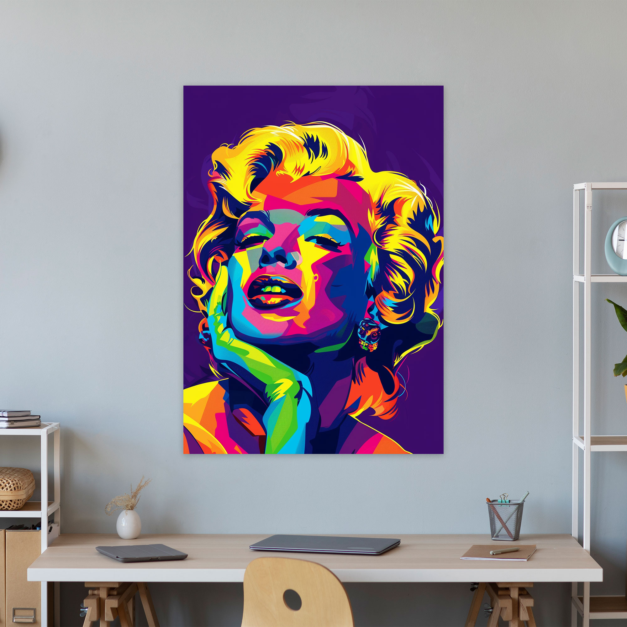 Andy Warhol Style Wall Art - Marilyn Monroe Portrait - Andy Warhol, Home Decoration, Wall Decoration, Canvas Print