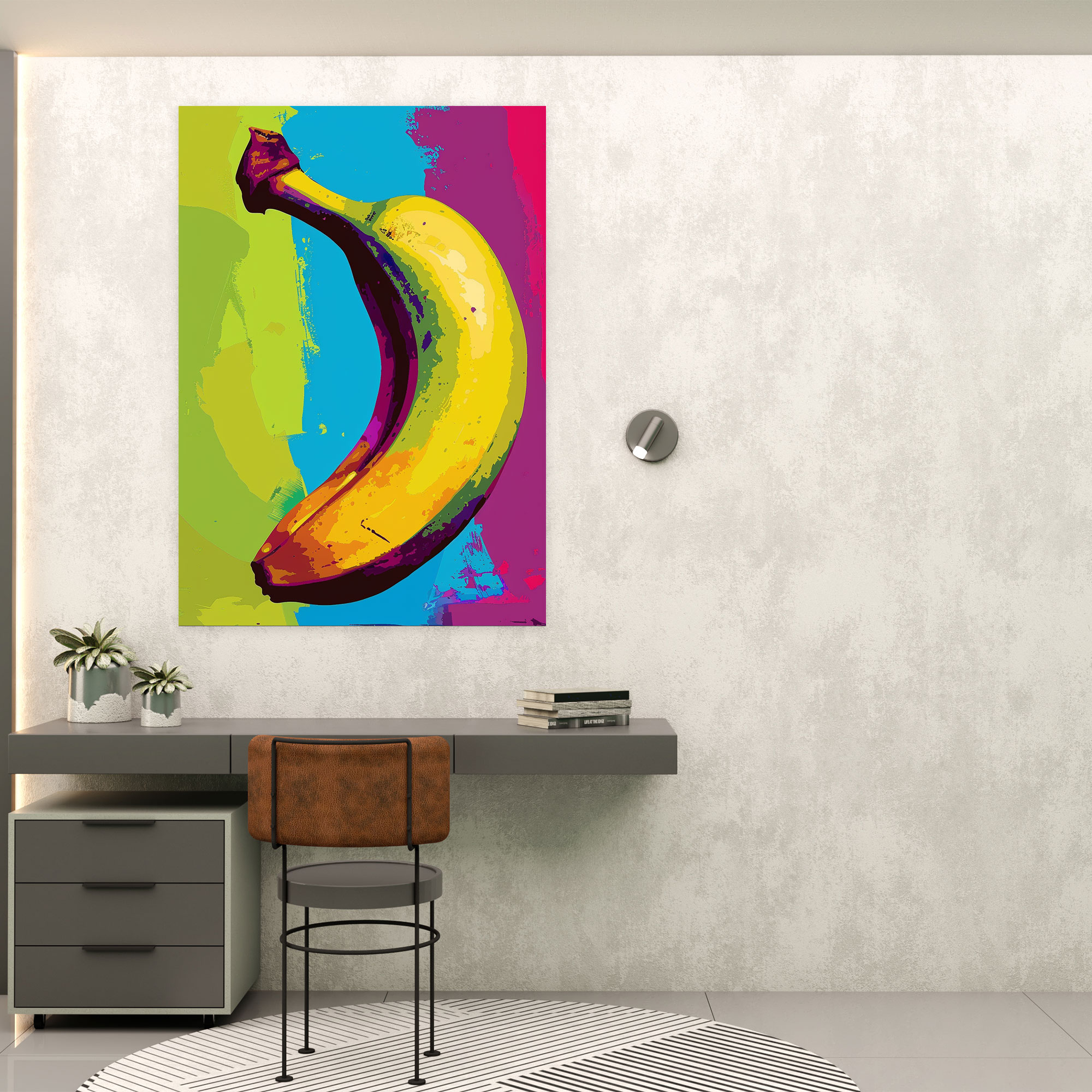 Andy Warhol Pop Art Banana Wall Art - Andy Warhol, Wall Decoration, Home Decoration, Canvas