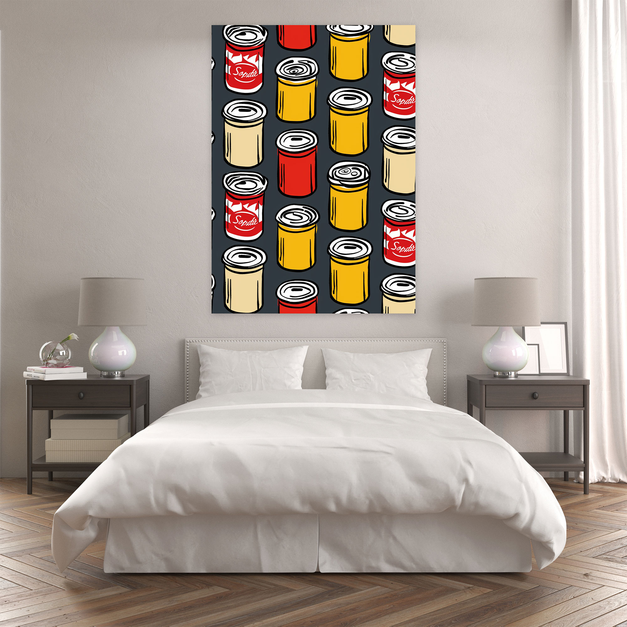 Andy Warhol Soup Cans Canvas Print - Andy Warhol, Canvas, Home Decoration, Canvas Print