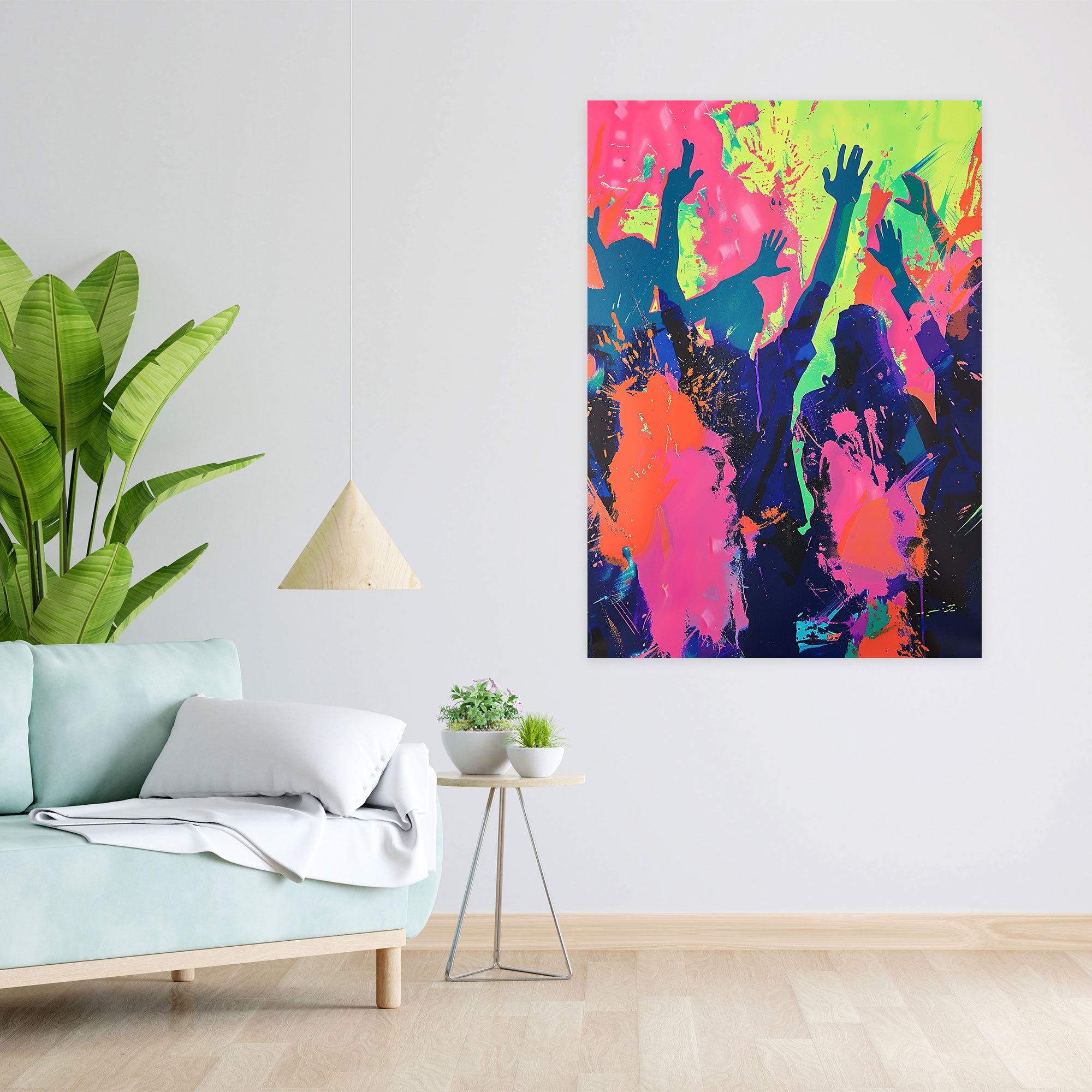 Andy Warhol Canvas Print Wall Art - Vibrant Concert Scene - Andy Warhol, Canvas Wall Art, Home Decoration, Wall Decoration