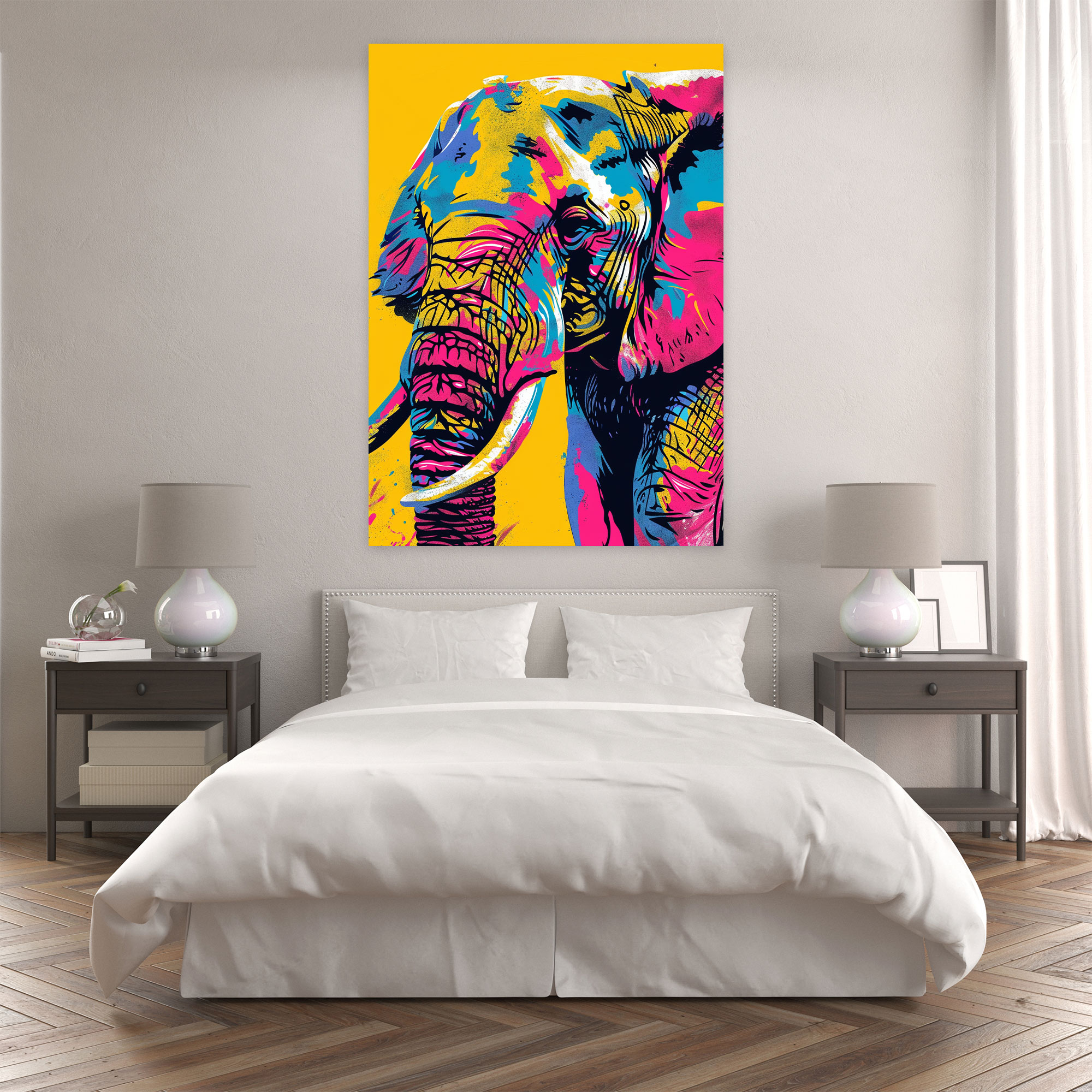 Andy Warhol Canvas Print Wall Art - Playful Animal Illustrations - Andy Warhol, Home Decoration, Canvas Print, Canvas