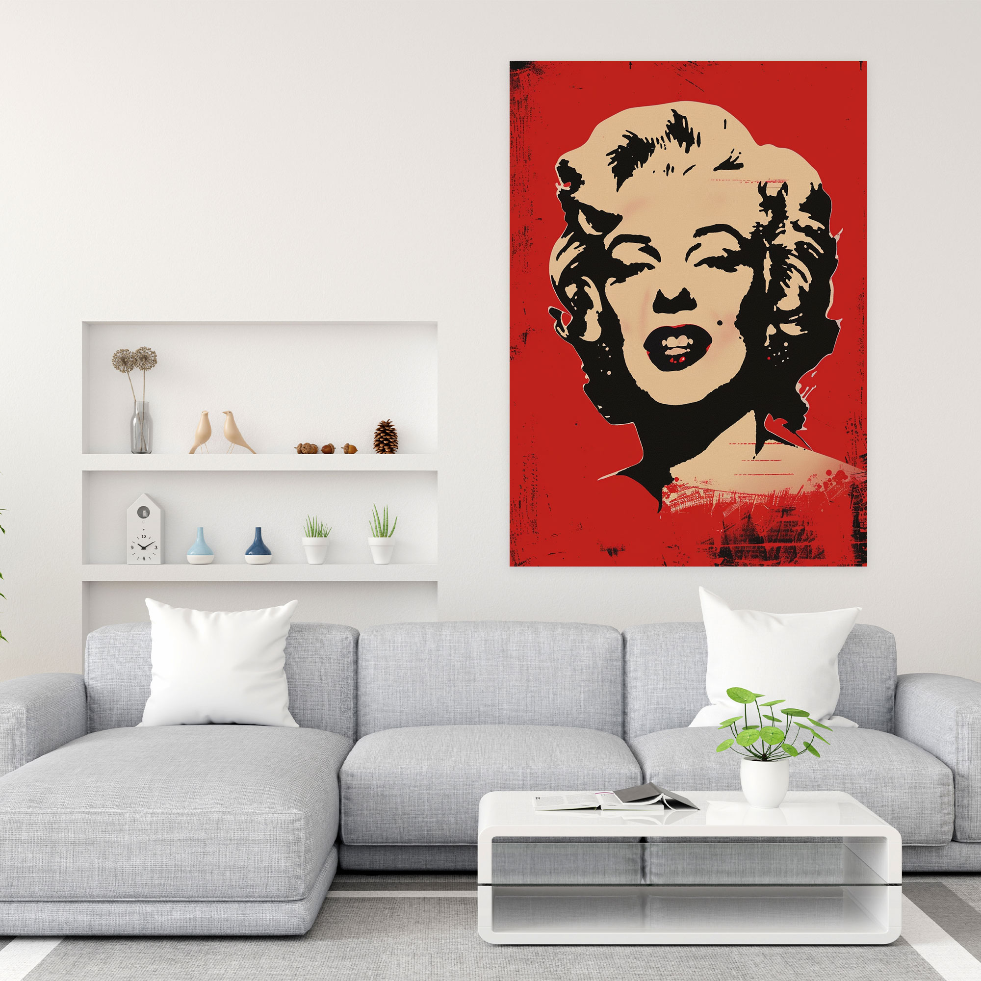 Andy Warhol Kanvas Tablo - Minimalist İkonik Semboller - Ev Dekorasyonu