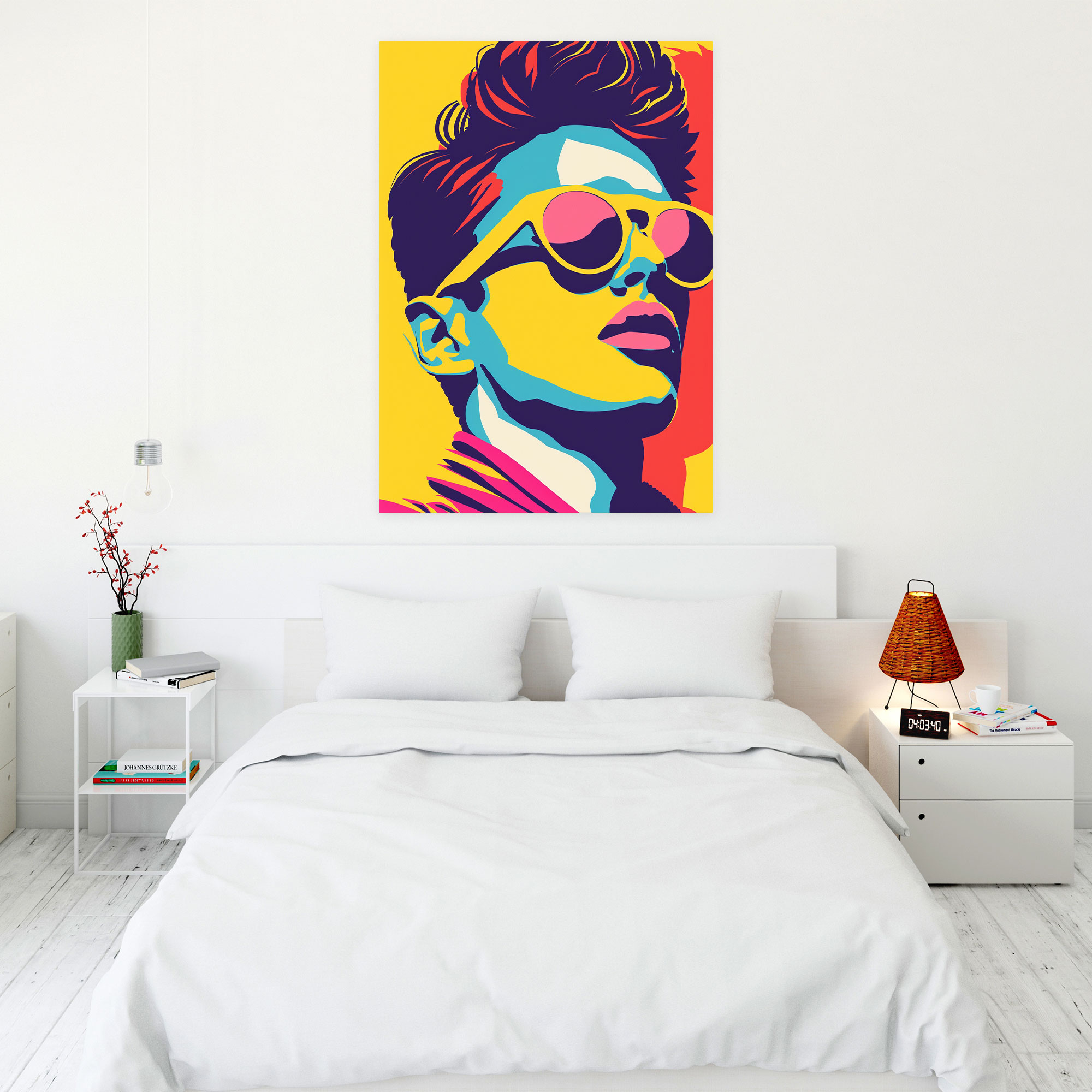Andy Warhol Wall Art Canvas Print - Fun Quirky Illustrations - Andy Warhol, Canvas Print, Canvas, Home Decoration