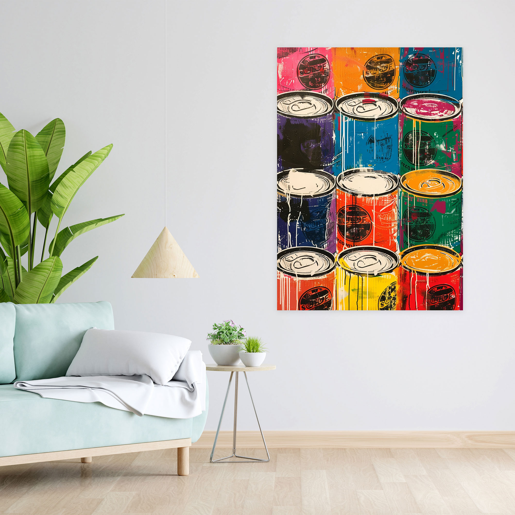 Andy Warhol Soup Cans Canvas Print - Andy Warhol, Wall Decoration, Canvas, Canvas Wall Art