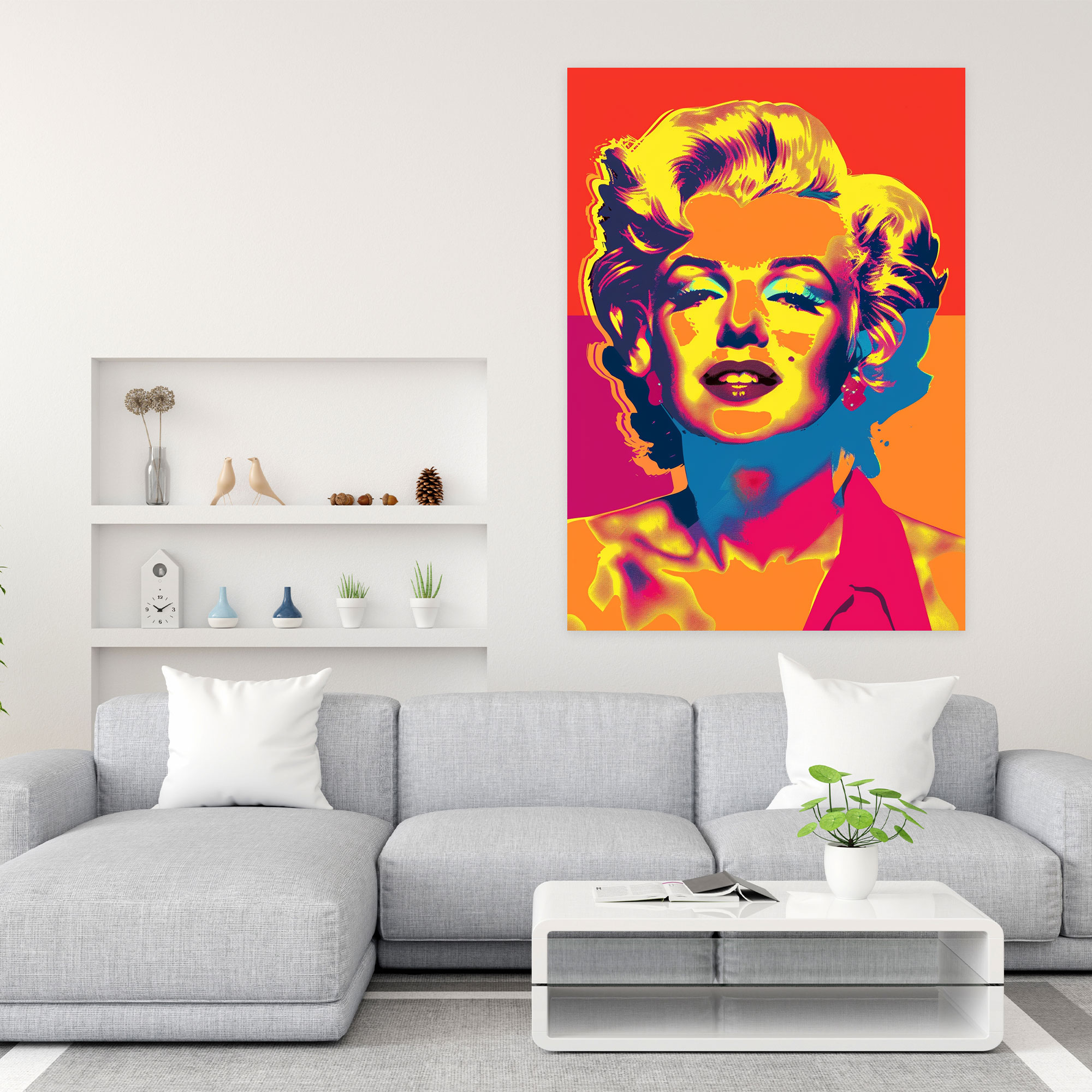 Andy Warhol Marilyn Monroe Tablo Sanatı - Kanvas Tablo Ev Dekorasyonu Pop Sanat