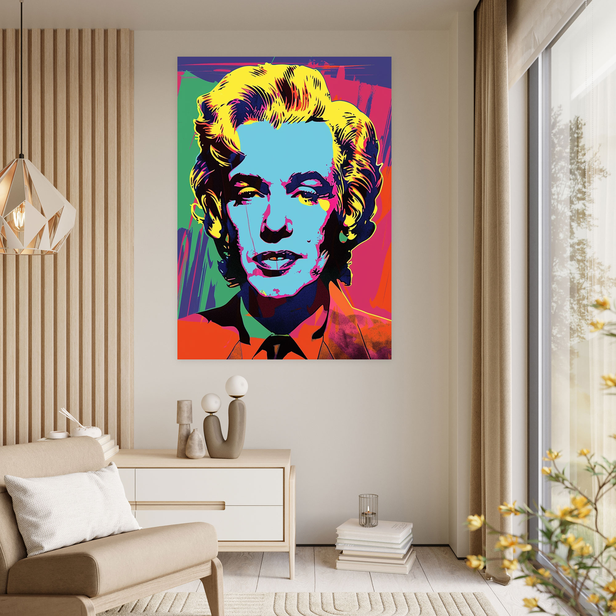 Andy Warhol Celebrity Portraits Canvas Print - Andy Warhol, Home Decoration, Canvas Wall Art, Celebrities
