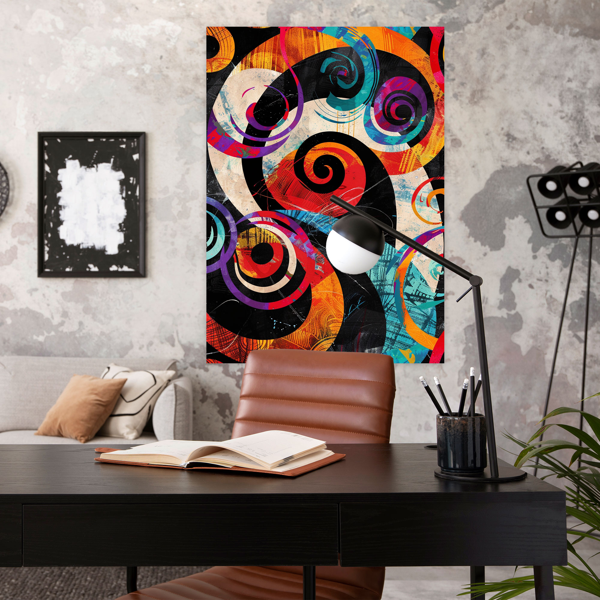 Andy Warhol Abstract Swirls Canvas Print - Andy Warhol, Wall Decoration, Abstract Art, Wall Art