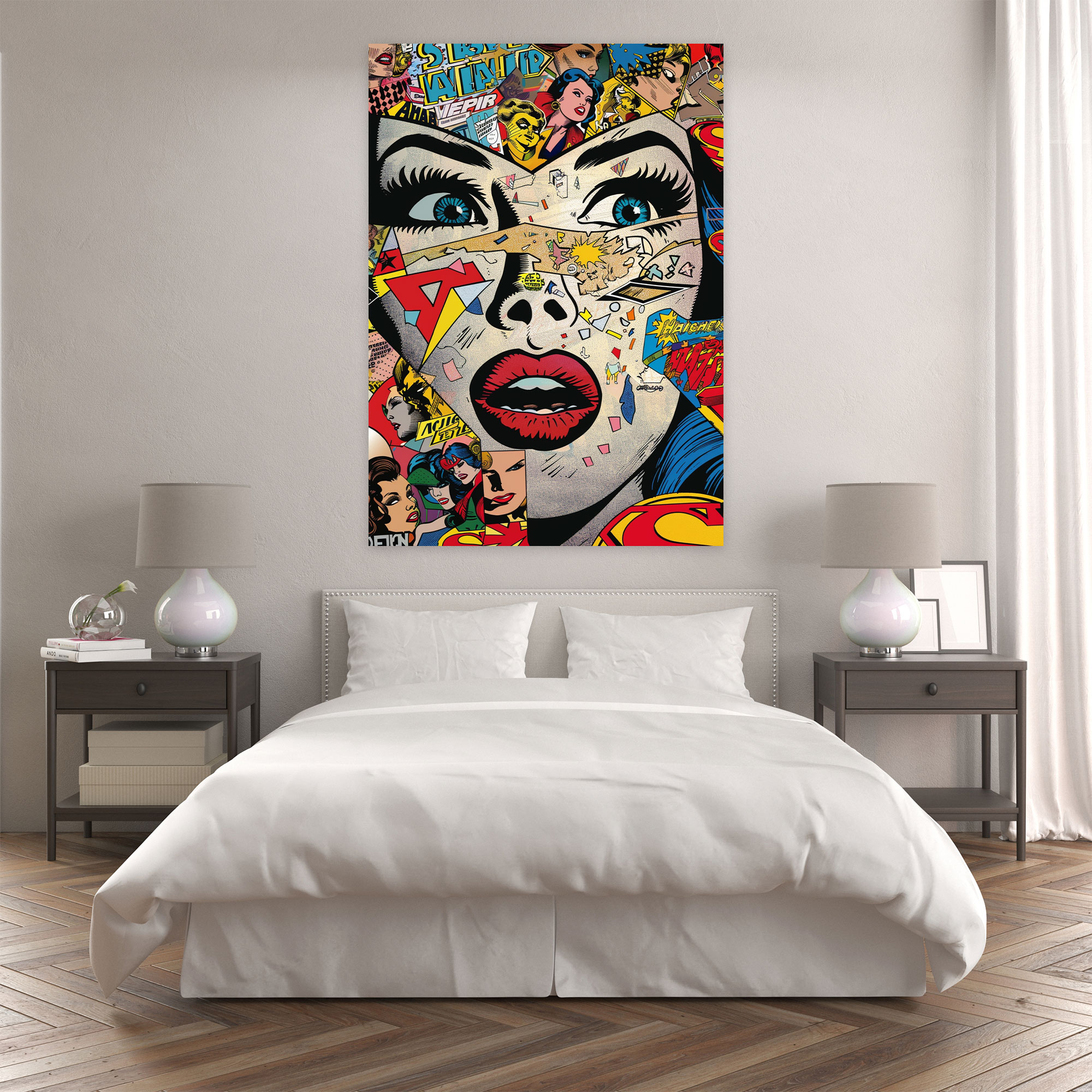 Andy Warhol Comic Book Panels Wall Art - Andy Warhol, Canvas, Home Decoration, Andy Warhol