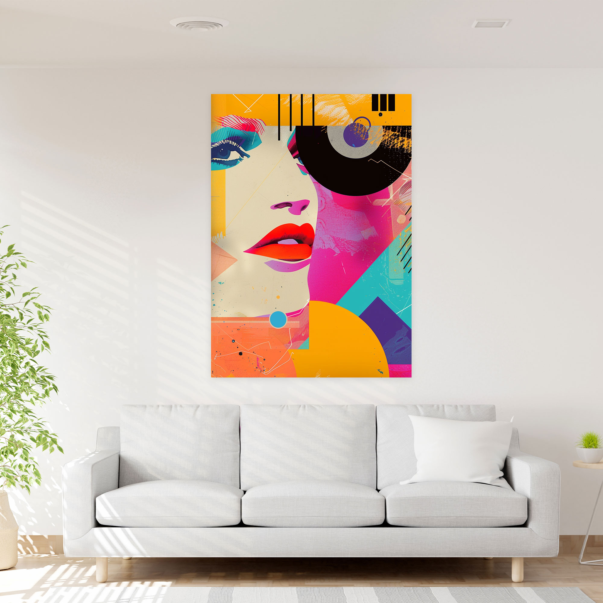 Andy Warhol Colorful Shapes Canvas Print - Andy Warhol, Canvas Wall Art, Home Decoration, Shapes