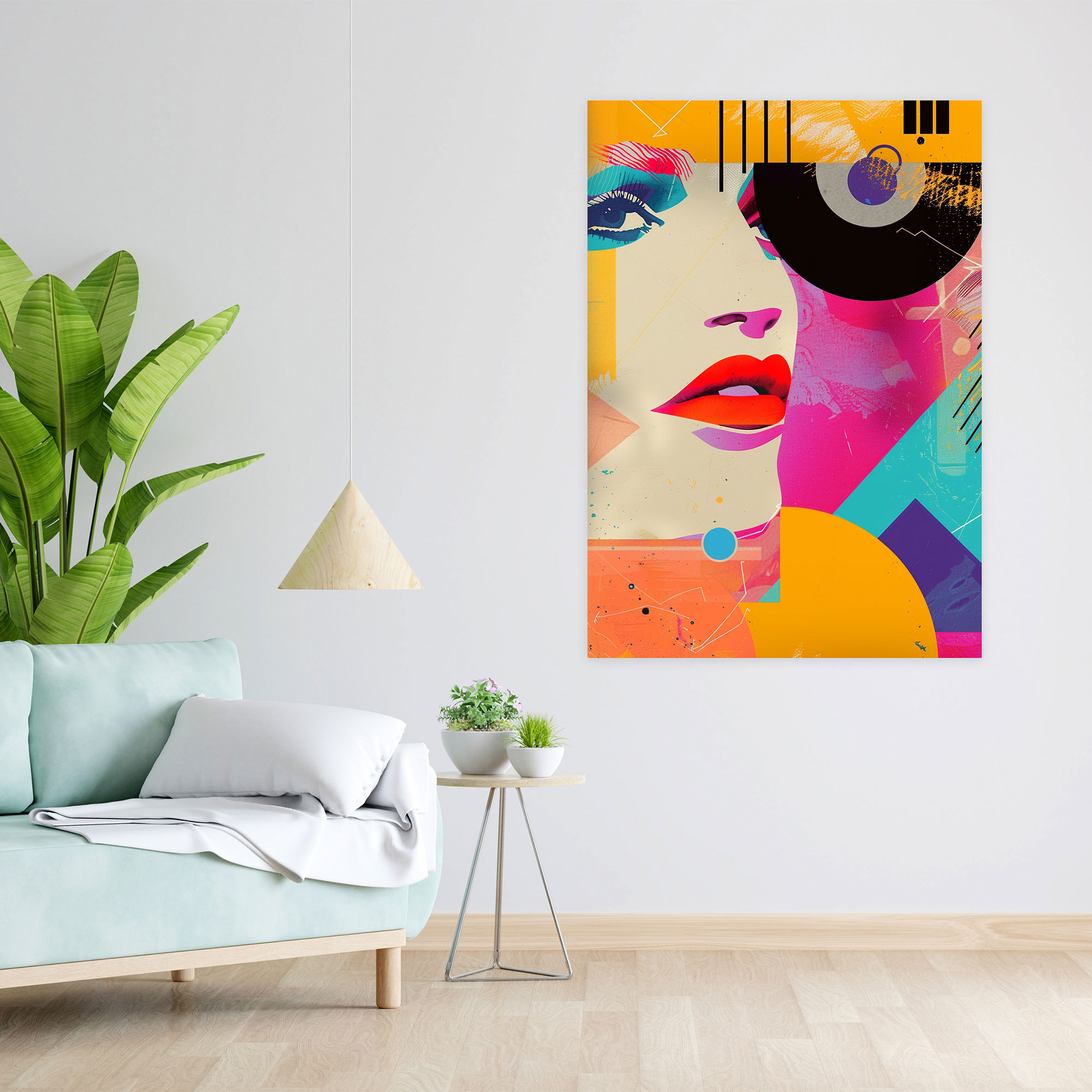 Andy Warhol Colorful Shapes Canvas Print - Andy Warhol, Canvas Wall Art, Home Decoration, Shapes