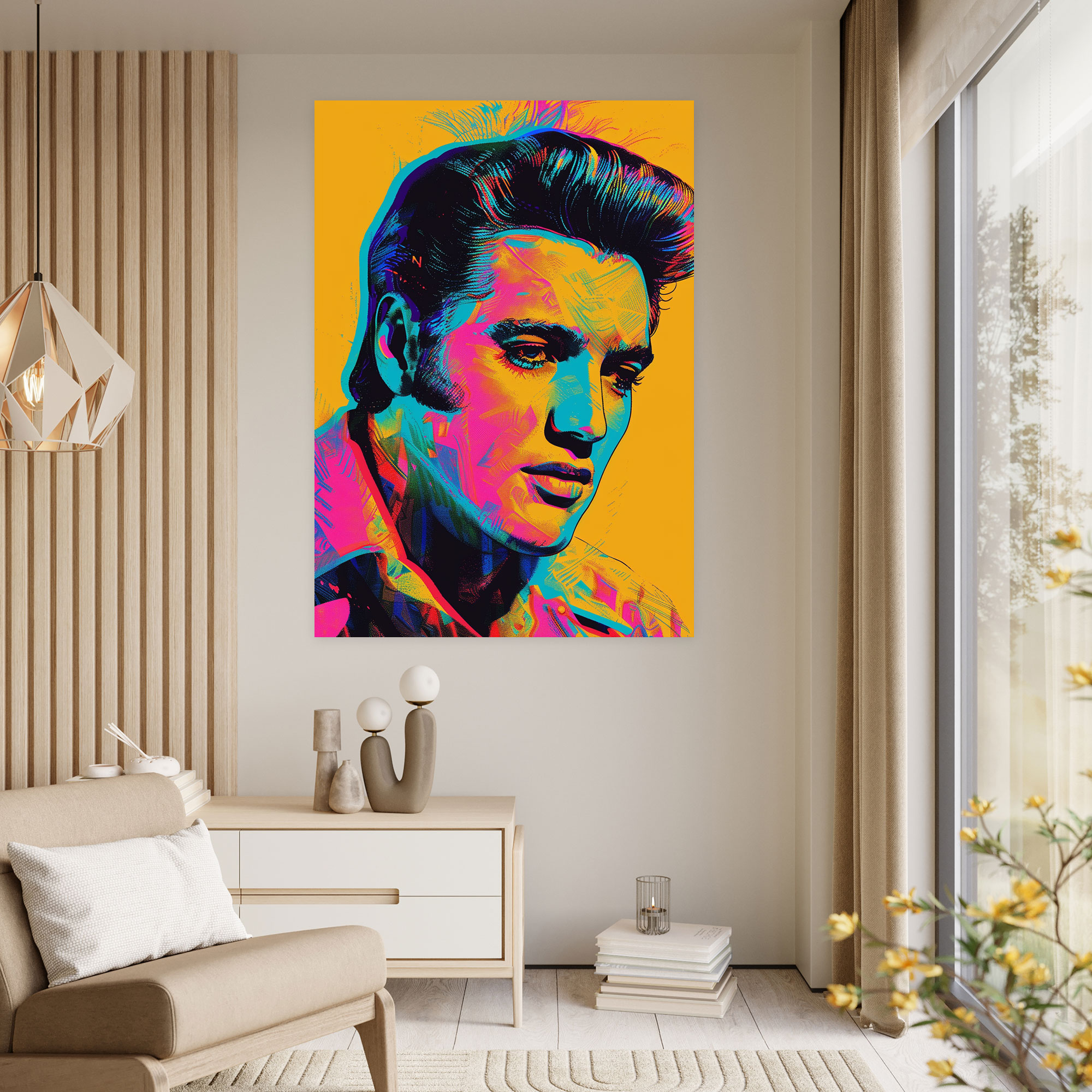 Andy Warhol Wall Art - Elvis Presley Canvas Print - Andy Warhol, Wall Art, Andy Warhol, Canvas Print