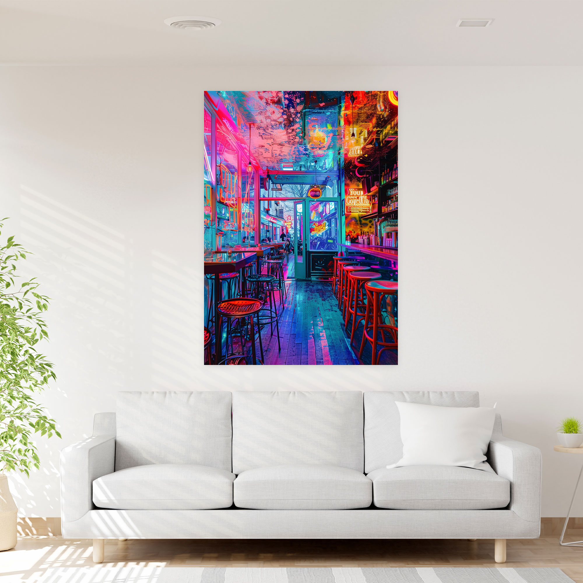 Andy Warhol Wall Art - Neon Lights Canvas Print - Andy Warhol, Andy Warhol, Canvas Wall Art, Wall Art