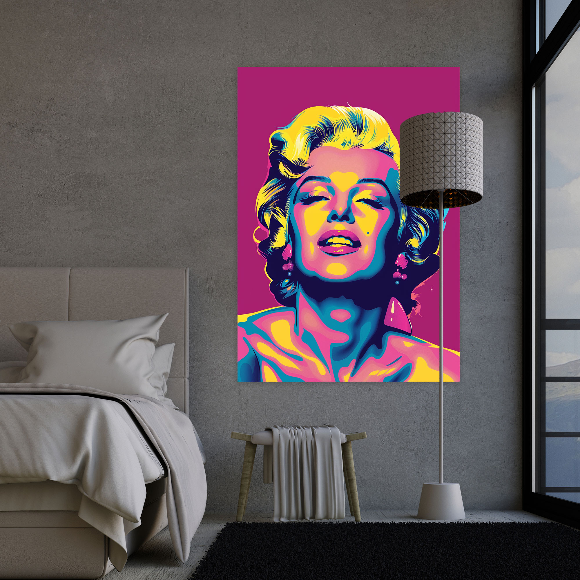 Andy Warhol Marilyn Monroe Portresi Kanvas Tablo - Ev Dekorasyonu