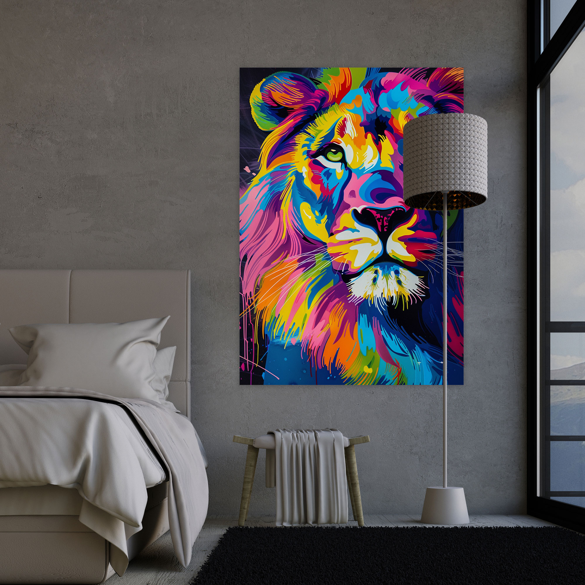 Andy Warhol Wall Art - Vibrant Animal Illustration - Andy Warhol, Wall Art, Andy Warhol, Home Decoration