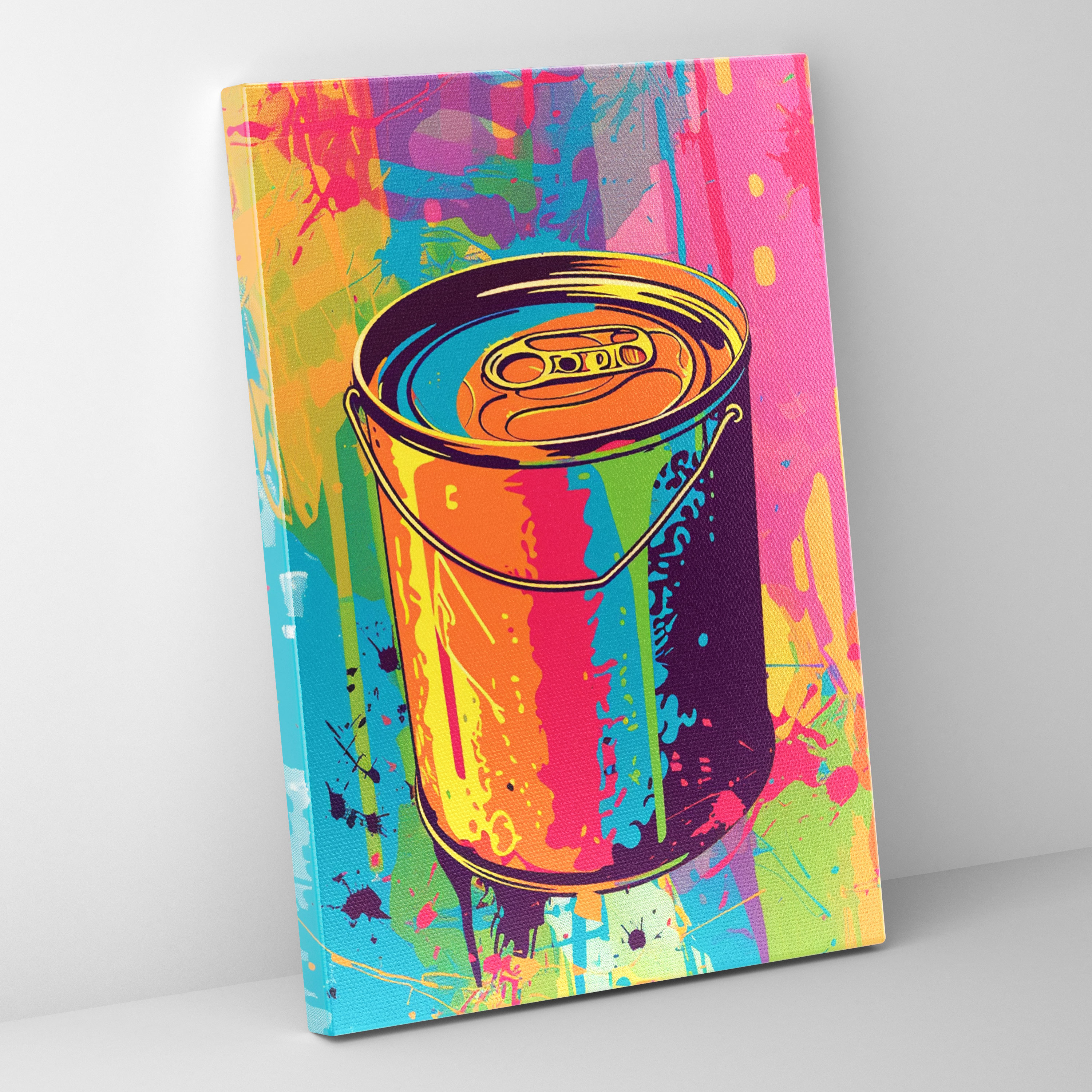Andy Warhol Pop Art Canvas Print - Andy Warhol, Andy Warhol, Colorful, Canvas Print