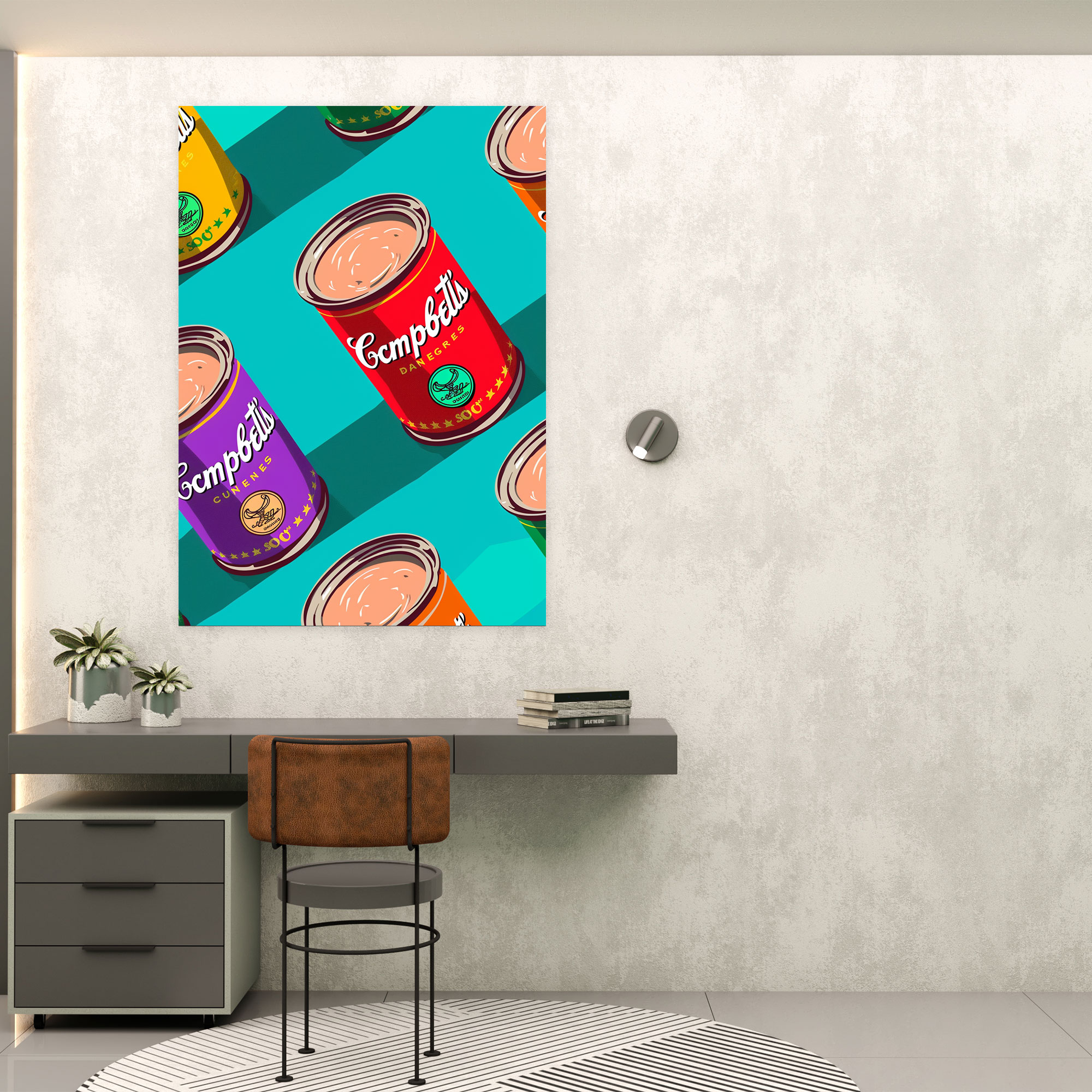 Andy Warhol Campbell's Soup Canvas Print - Andy Warhol, Wall Decoration, Wall Art, Soup Can