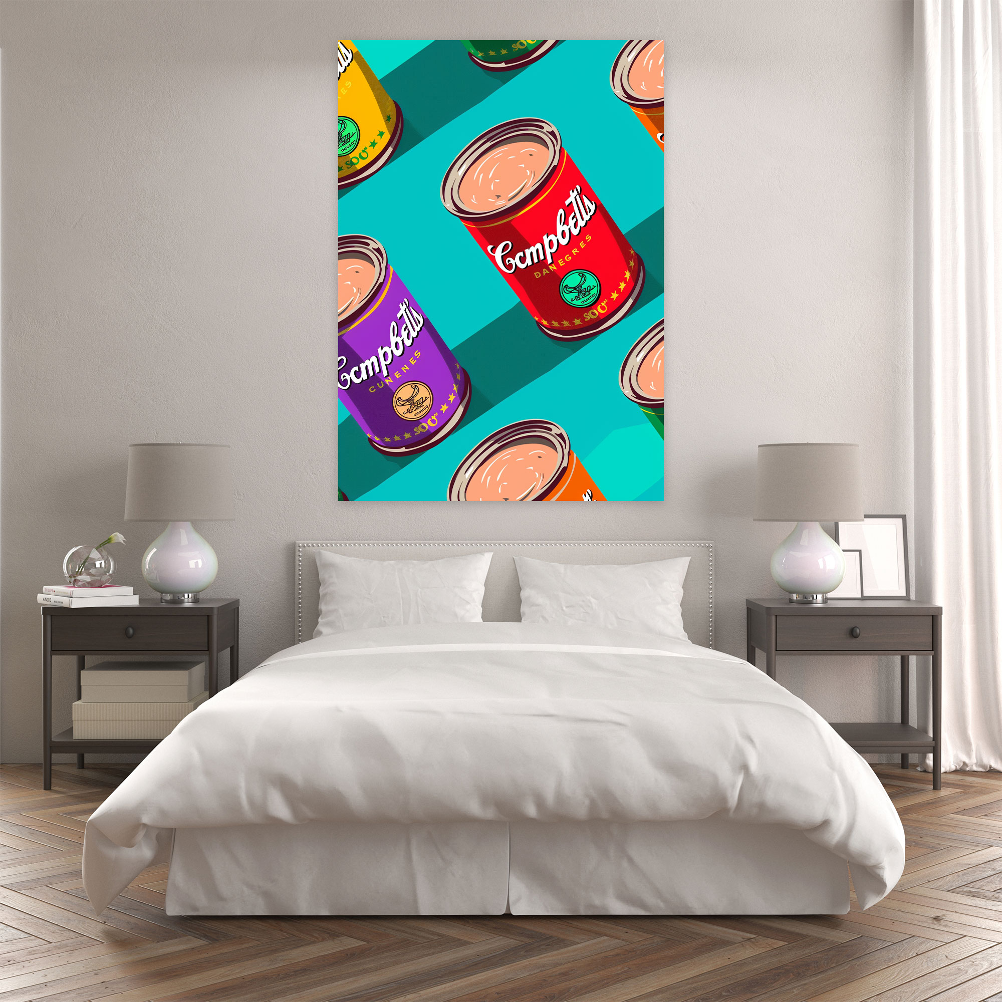 Andy Warhol Campbell's Soup Canvas Print - Andy Warhol, Wall Decoration, Wall Art, Soup Can