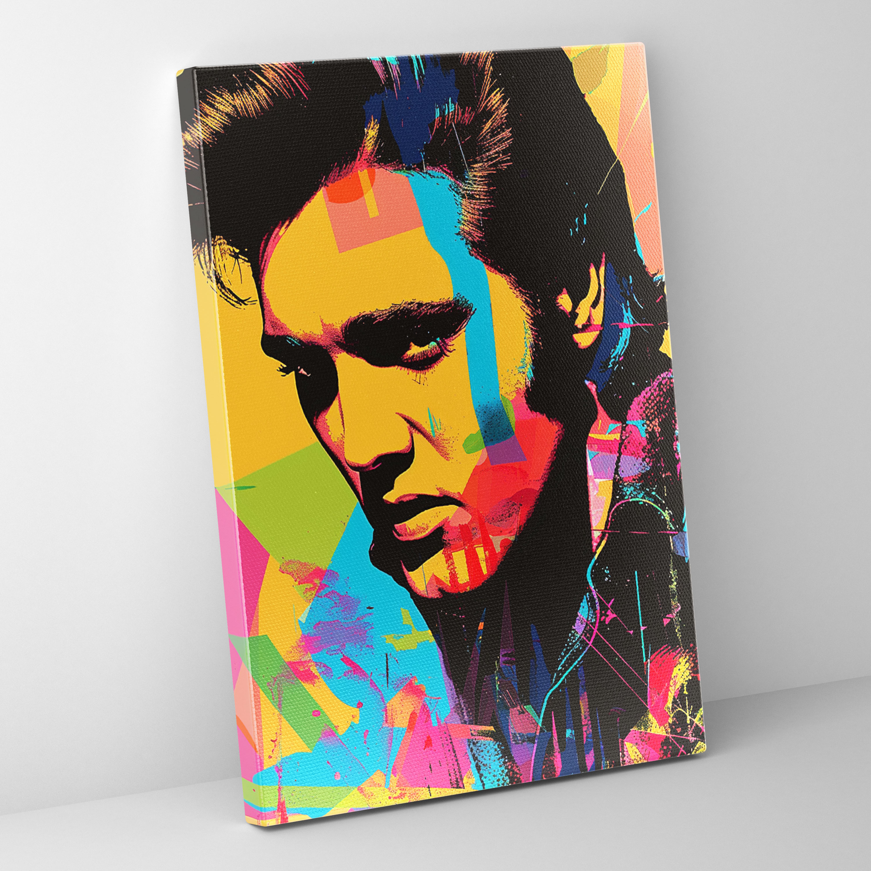 Andy Warhol Elvis Presley Canvas Print - Andy Warhol, Elvis Presley, Portrait, Andy Warhol