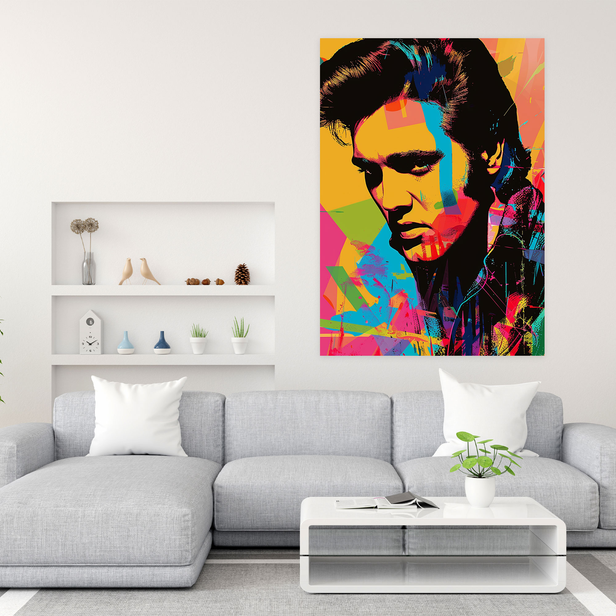 Andy Warhol Elvis Presley Canvas Print - Andy Warhol, Elvis Presley, Portrait, Andy Warhol