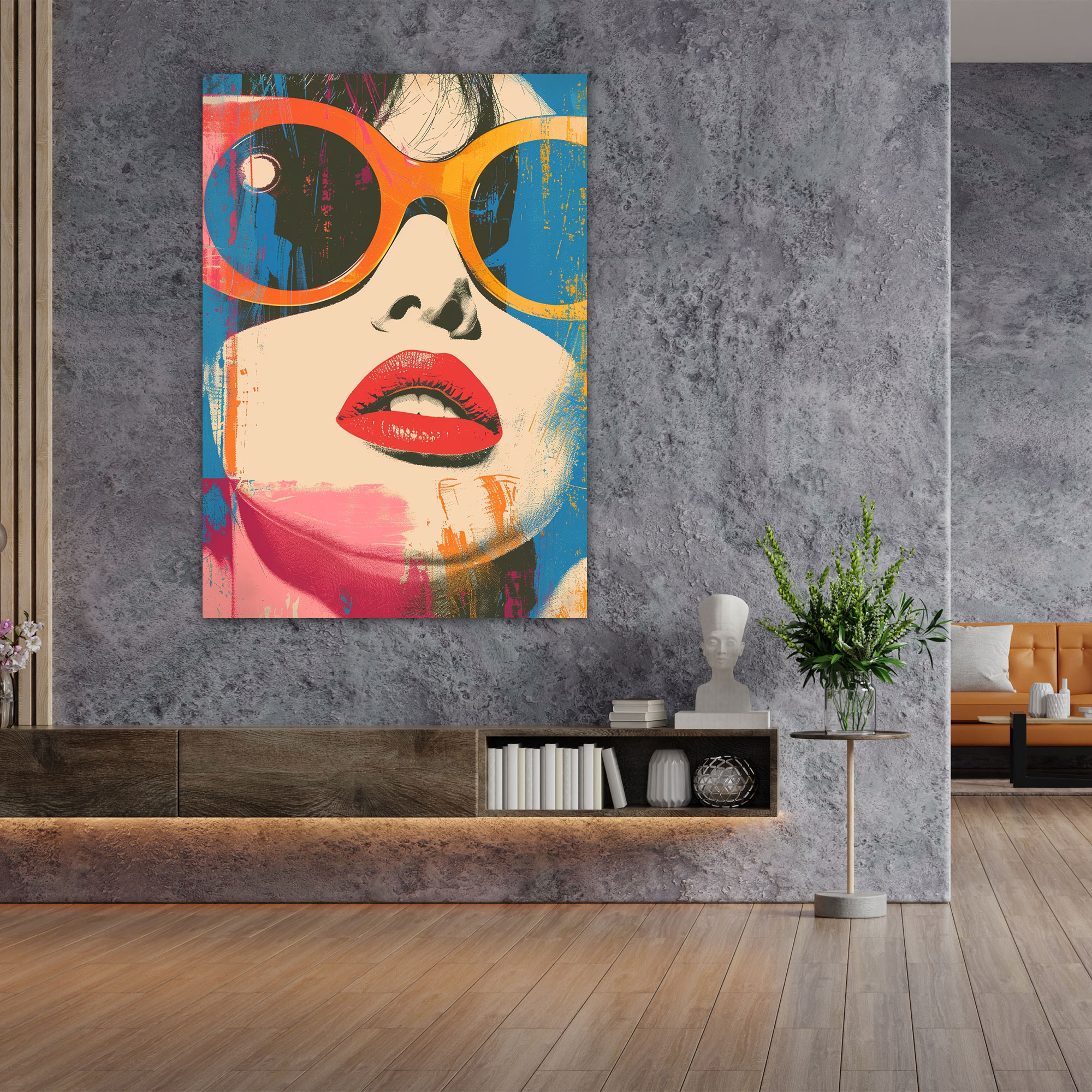 Andy Warhol Woman With Sunglasses Wall Decoration - Andy Warhol, Wall Decoration, Portrait, Retro