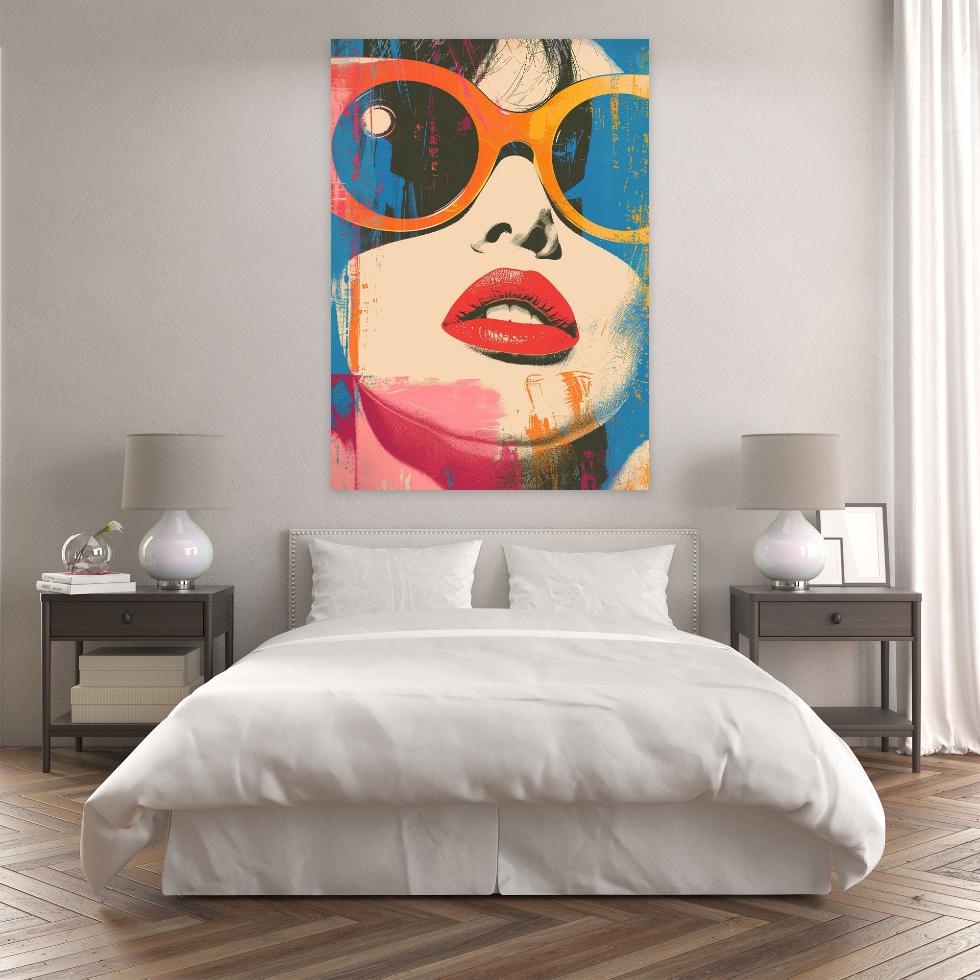 Andy Warhol Woman With Sunglasses Wall Decoration - Andy Warhol, Wall Decoration, Portrait, Retro