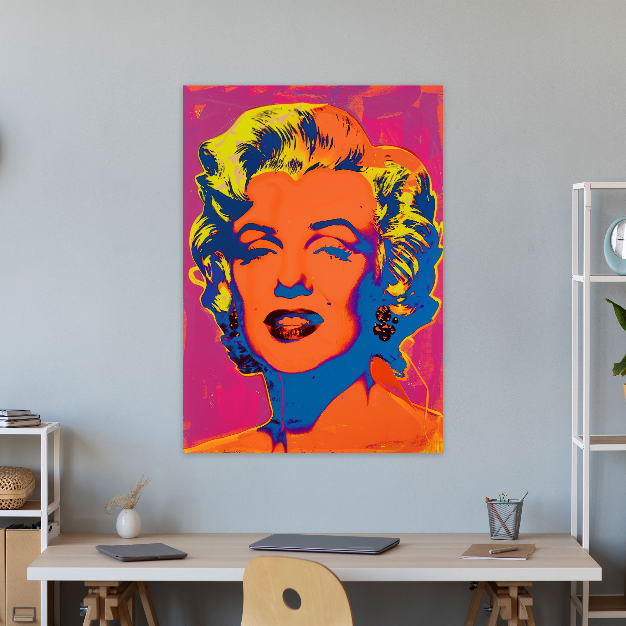 Andy Warhol Style Canvas Print Wall Art - Andy Warhol, Home Decoration, Andy Warhol, Canvas Print