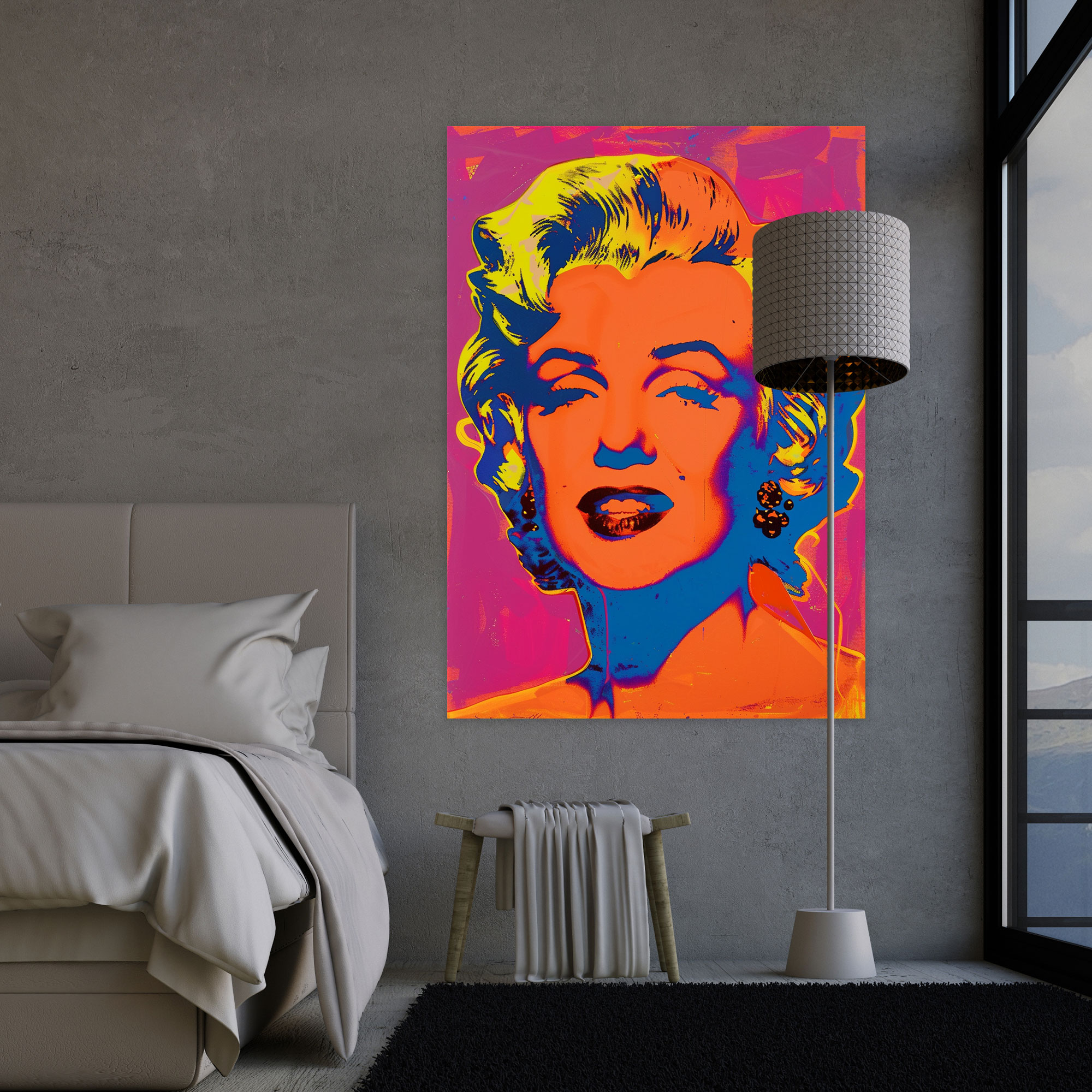 Andy Warhol Style Canvas Print Wall Art - Andy Warhol, Home Decoration, Andy Warhol, Canvas Print
