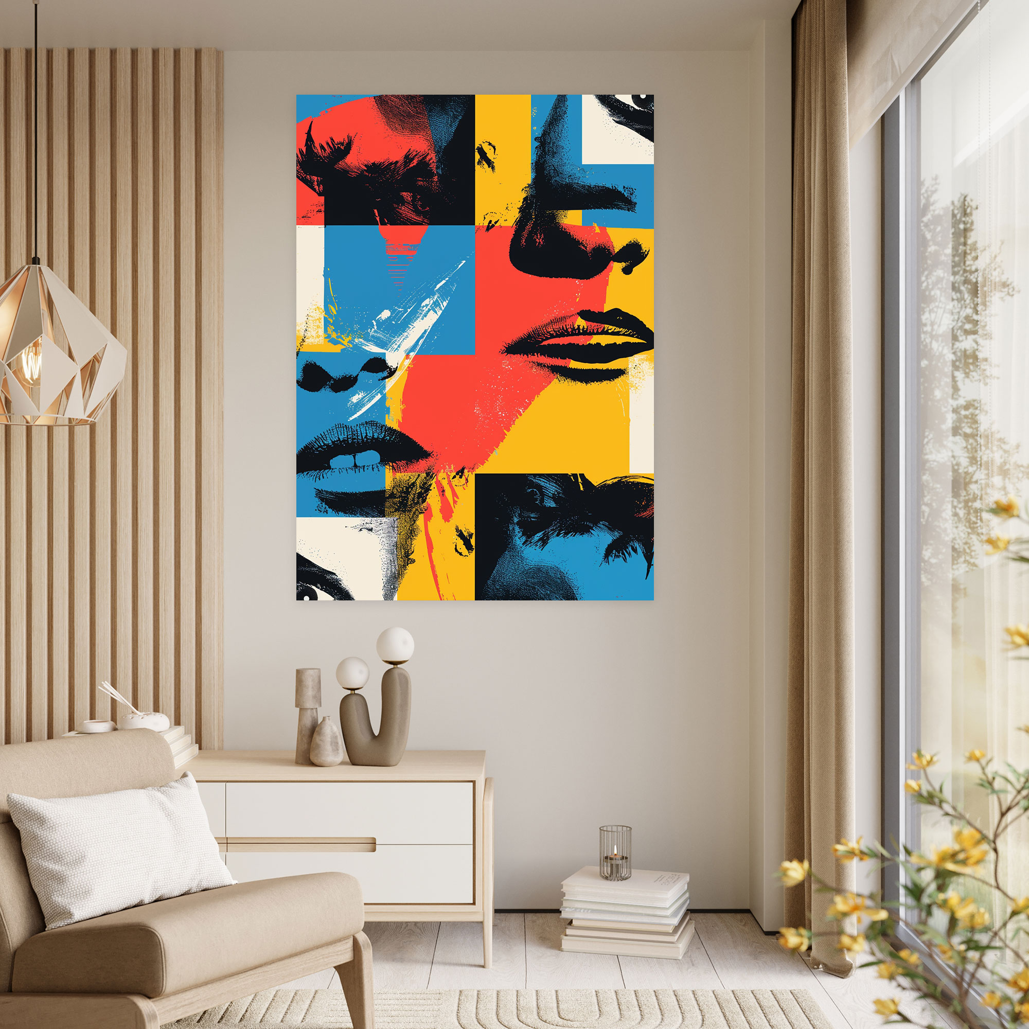 Andy Warhol Inspired Canvas Print Wall Decoration - Andy Warhol, Graphic Designs, Home Decoration, Canvas Print