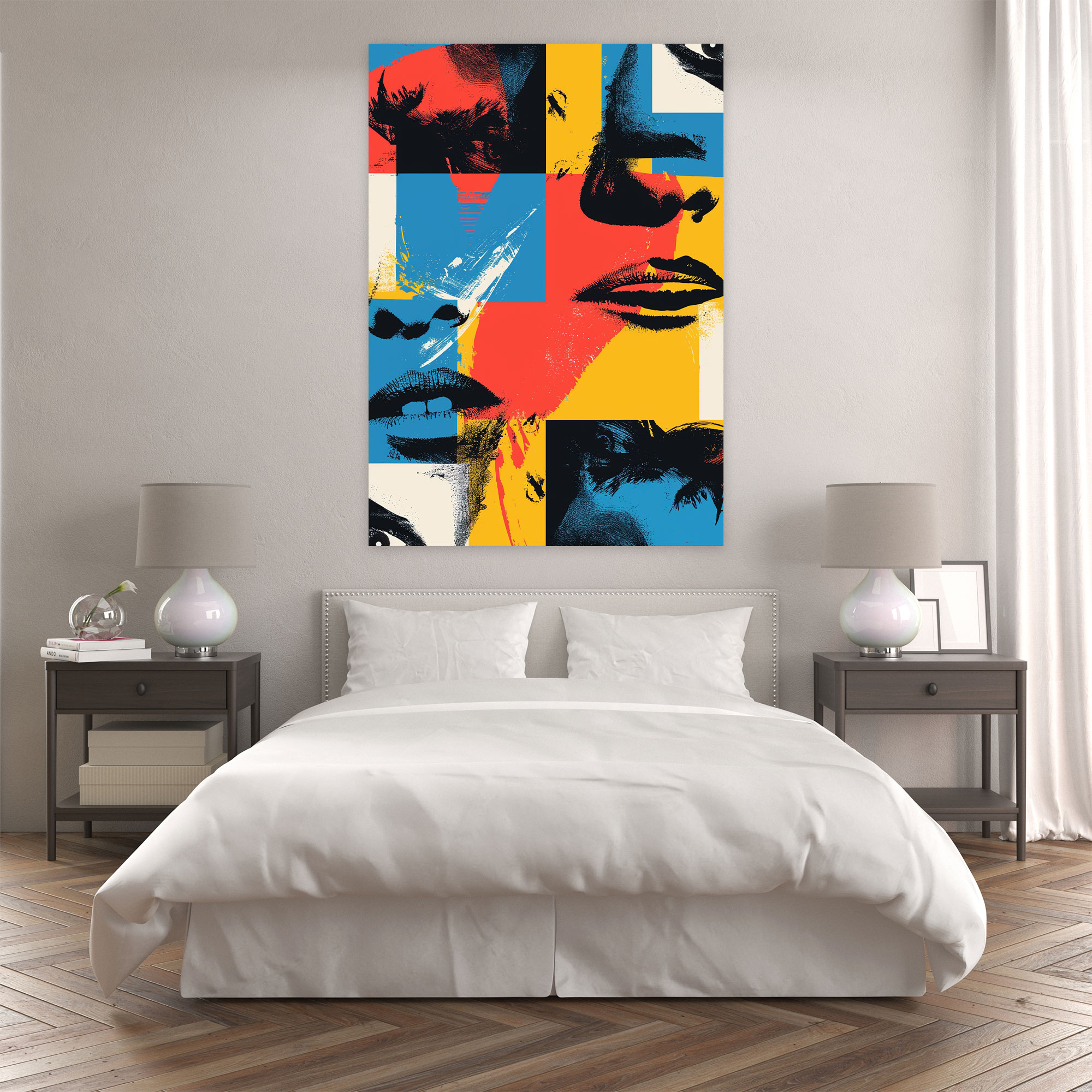 Andy Warhol Inspired Canvas Print Wall Decoration - Andy Warhol, Graphic Designs, Home Decoration, Canvas Print