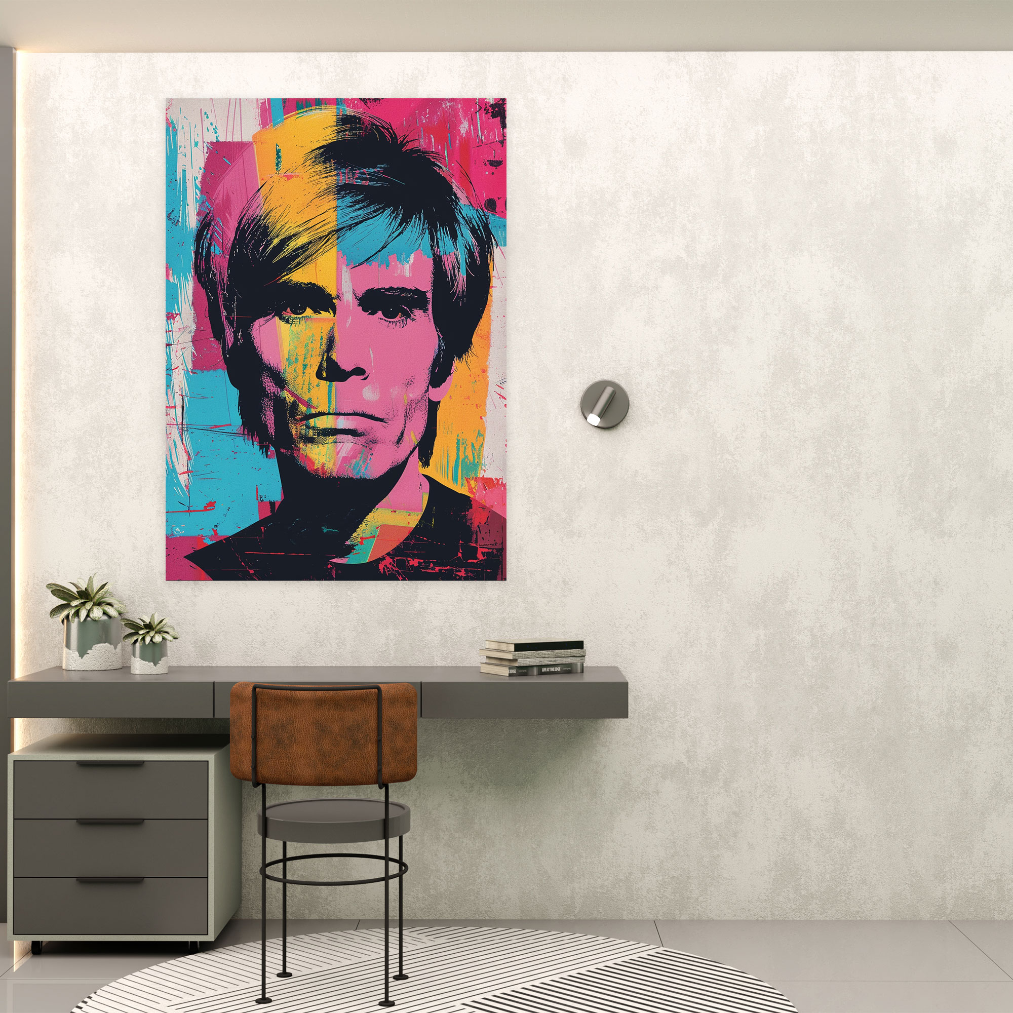 Andy Warhol Tipografi Kanvas Duvar Sanatı - Duvar Dekorasyonu Ev Dekorasyonu Tipografi