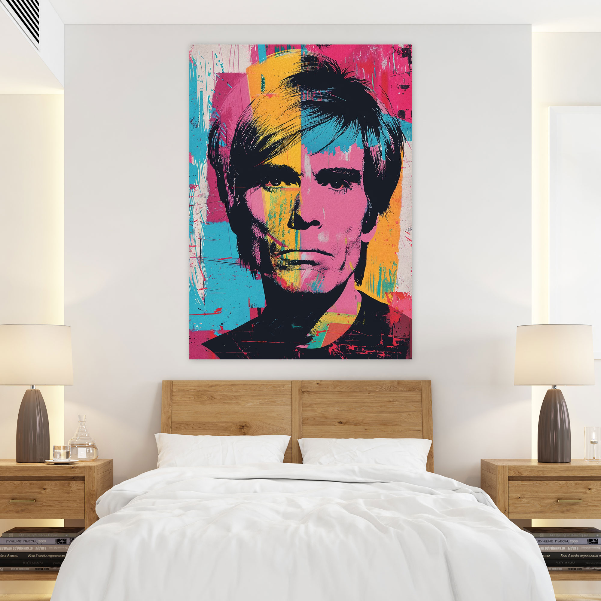 Andy Warhol Tipografi Kanvas Duvar Sanatı - Duvar Dekorasyonu Ev Dekorasyonu Tipografi