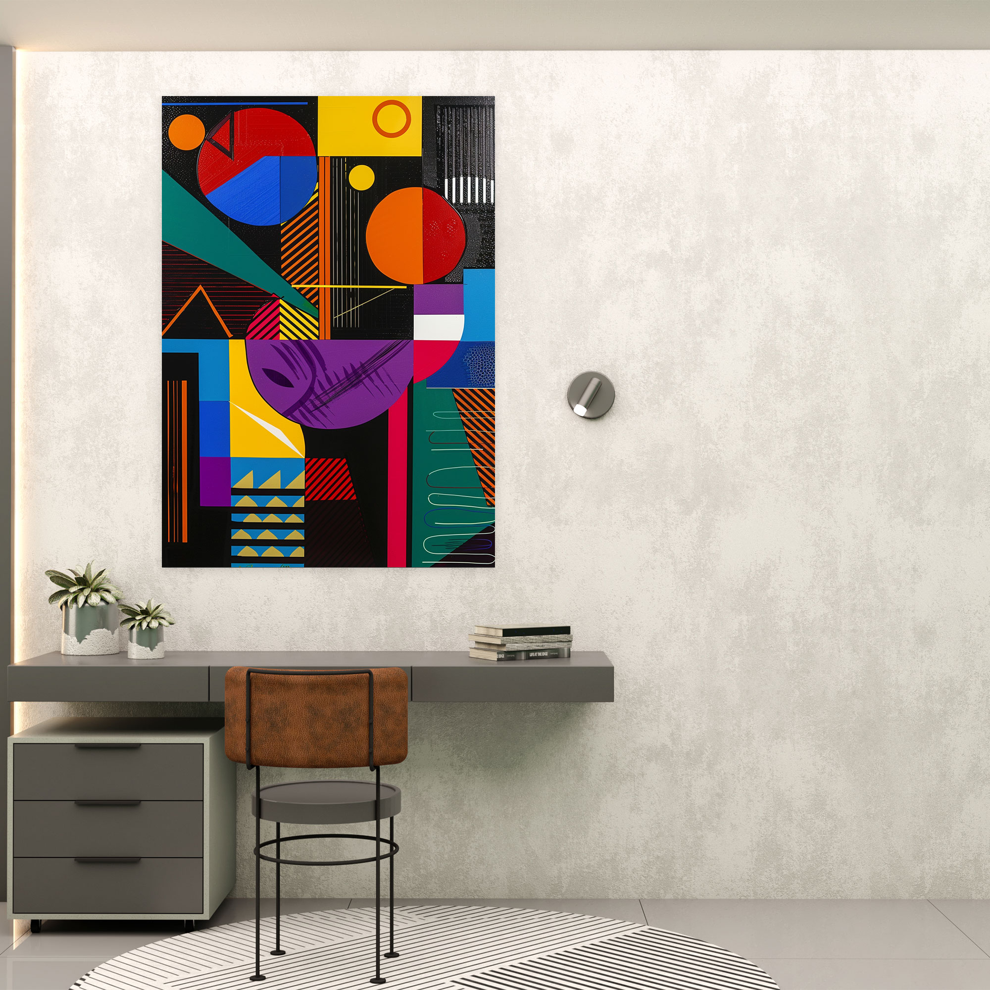Andy Warhol Canvas Print - Abstract Geometric Design - Andy Warhol, Home Decoration, Wall Art, Andy Warhol