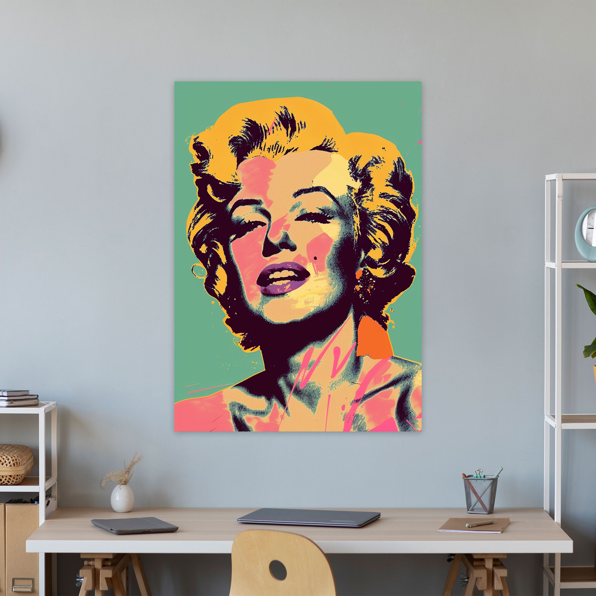 Andy Warhol Wall Art - Marilyn Monroe Retro Print - Andy Warhol, Wall Art, Canvas Print, Canvas Wall Art