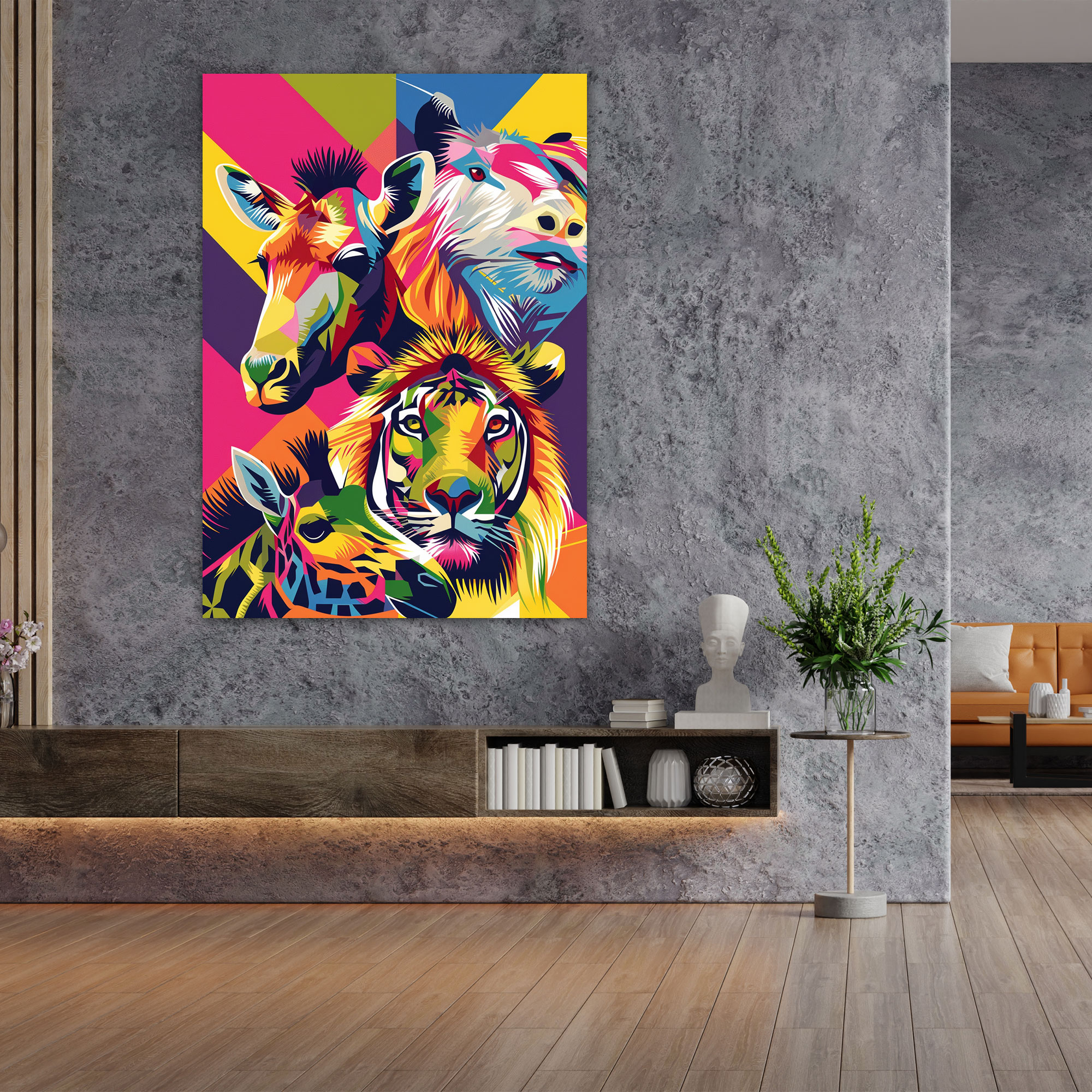 Andy Warhol Canvas Print - Animal Illustration - Andy Warhol, Wall Art, Canvas Wall Art, Home Decoration