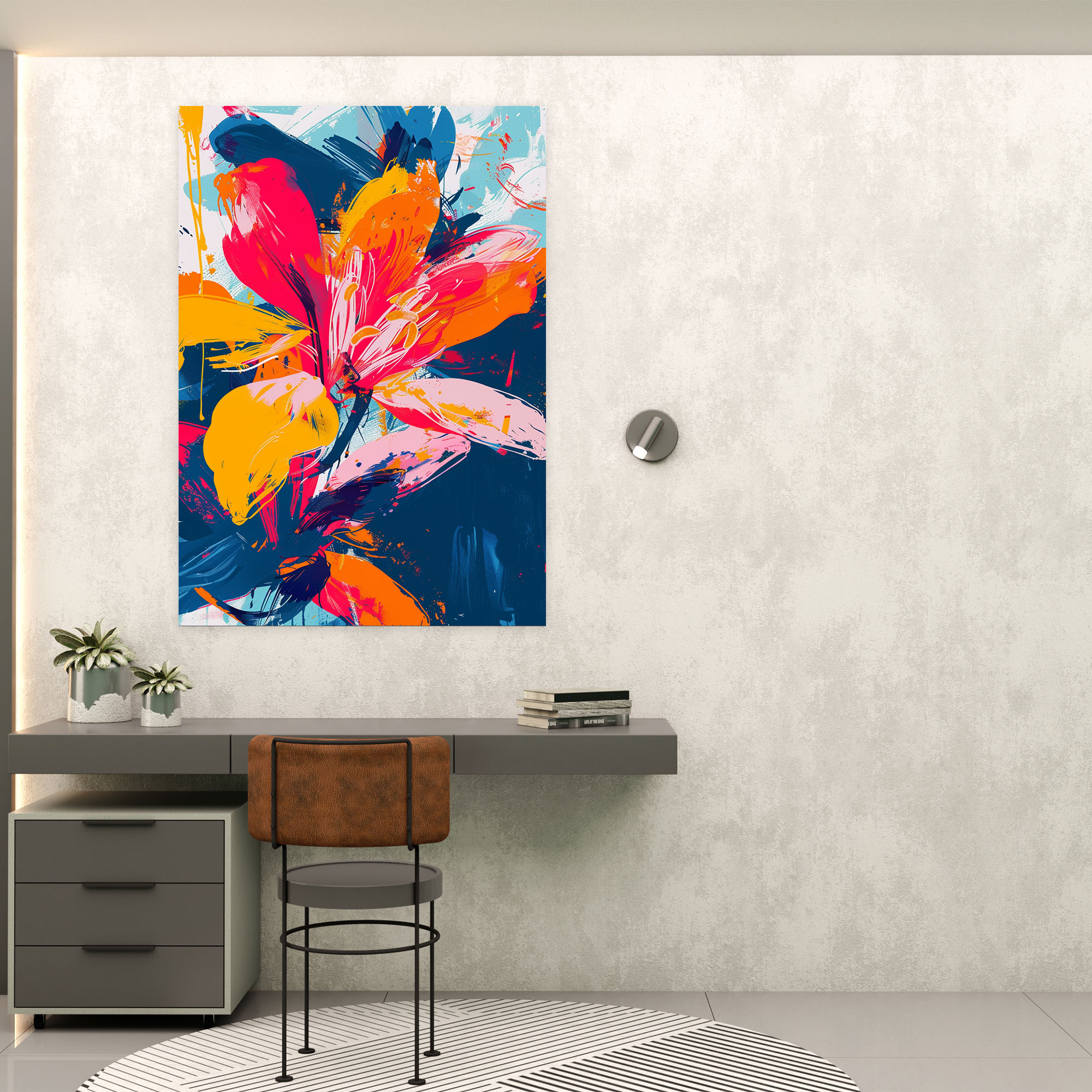 Andy Warhol Canvas Print - Abstract Floral Design - Andy Warhol, Home Decoration, Andy Warhol, Wall Art