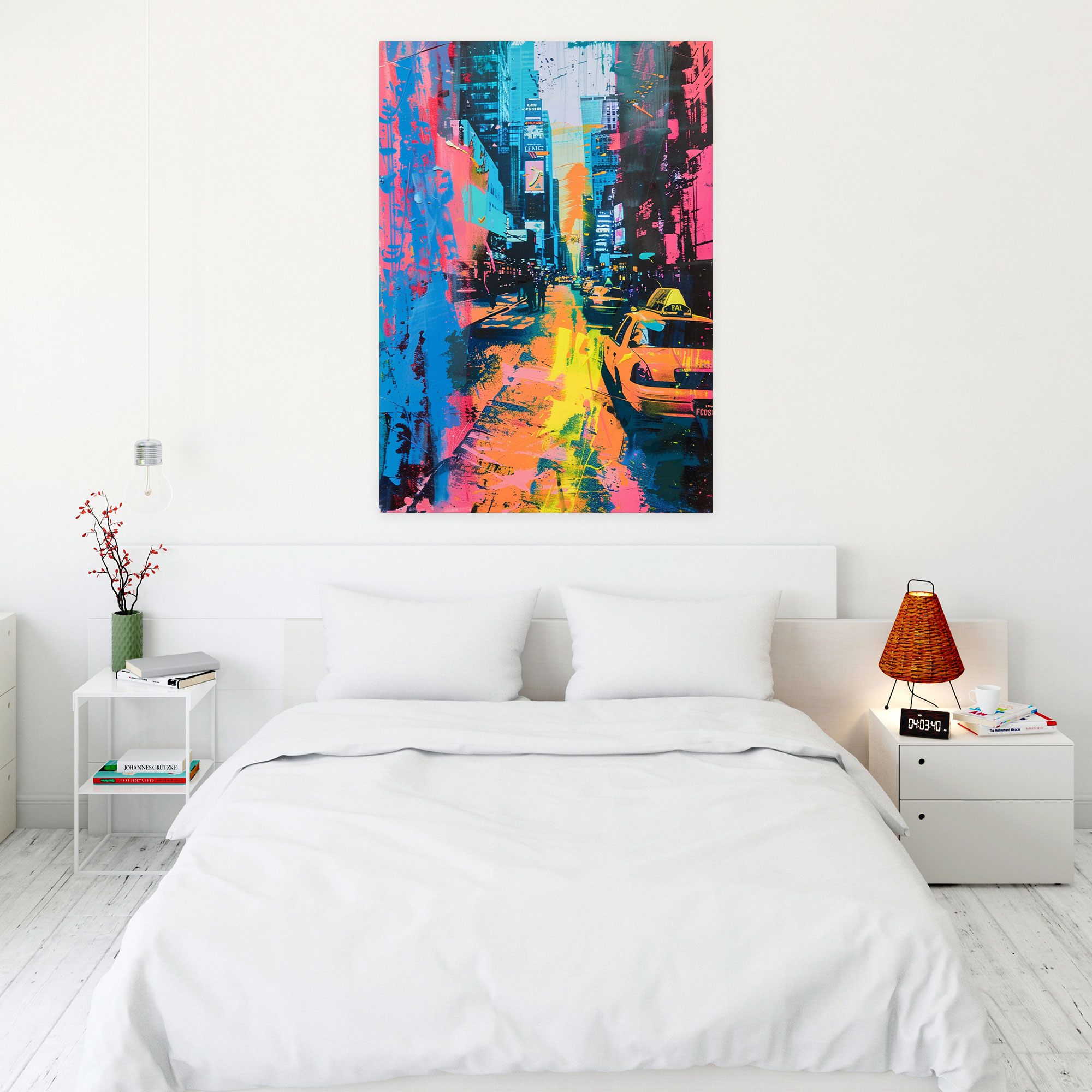Andy Warhol Wall Art - Urban Street Scene - Andy Warhol, Canvas Print, Canvas Wall Art, Wall Decoration