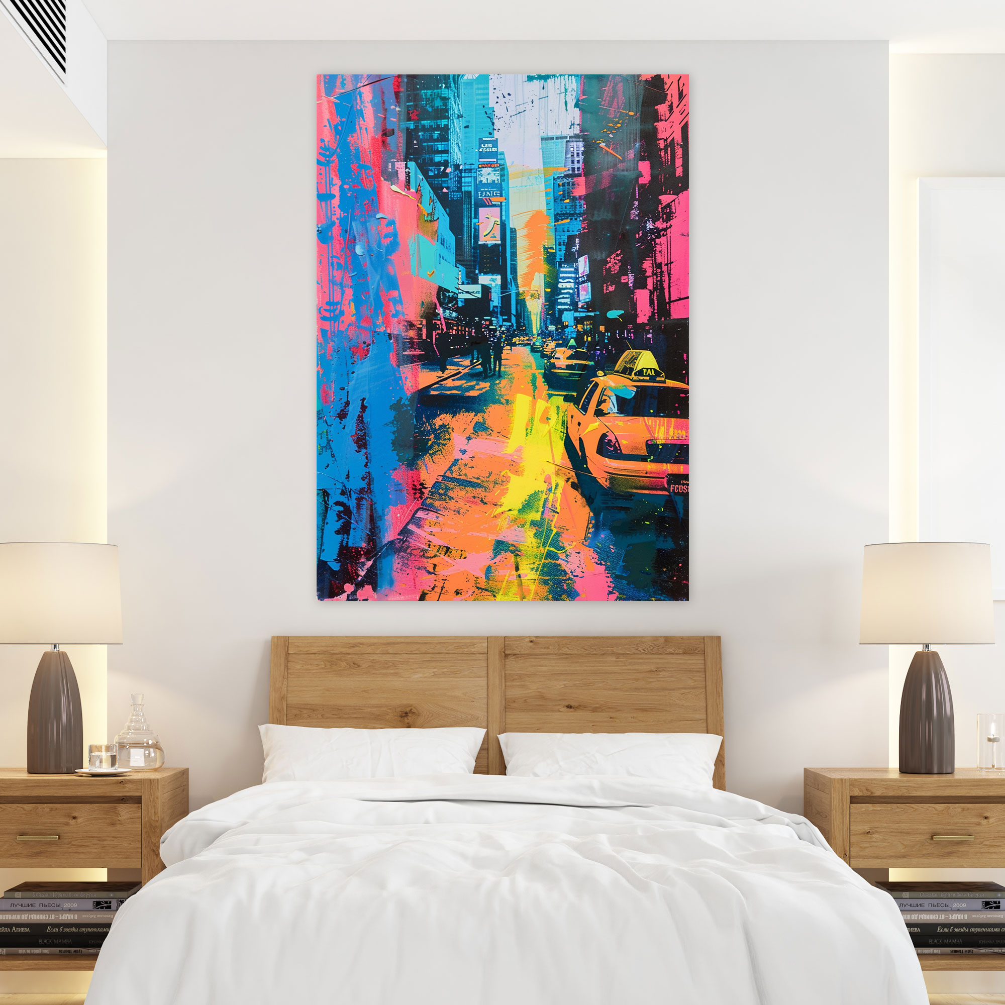 Andy Warhol Wall Art - Urban Street Scene - Andy Warhol, Canvas Print, Canvas Wall Art, Wall Decoration