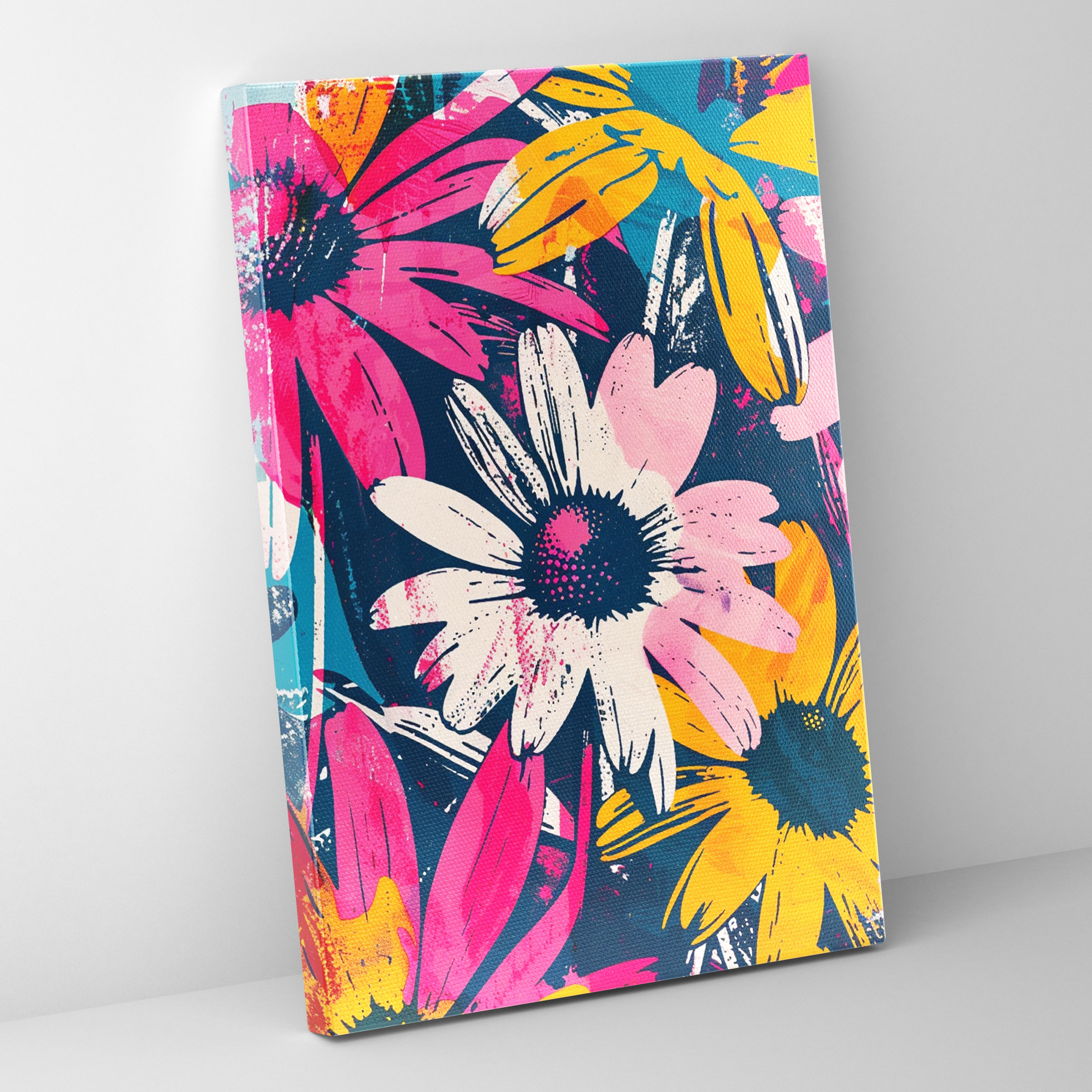 Andy Warhol Daisy Canvas Print - Andy Warhol, Wall Art, Canvas, Andy Warhol
