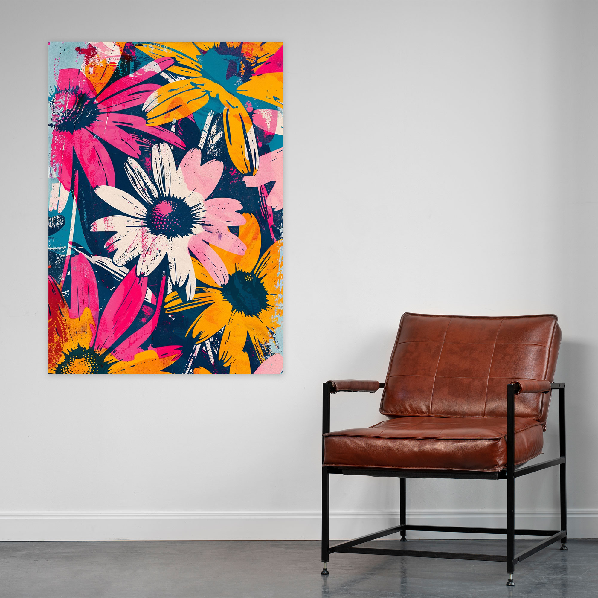 Andy Warhol Daisy Canvas Print - Andy Warhol, Wall Art, Canvas, Andy Warhol