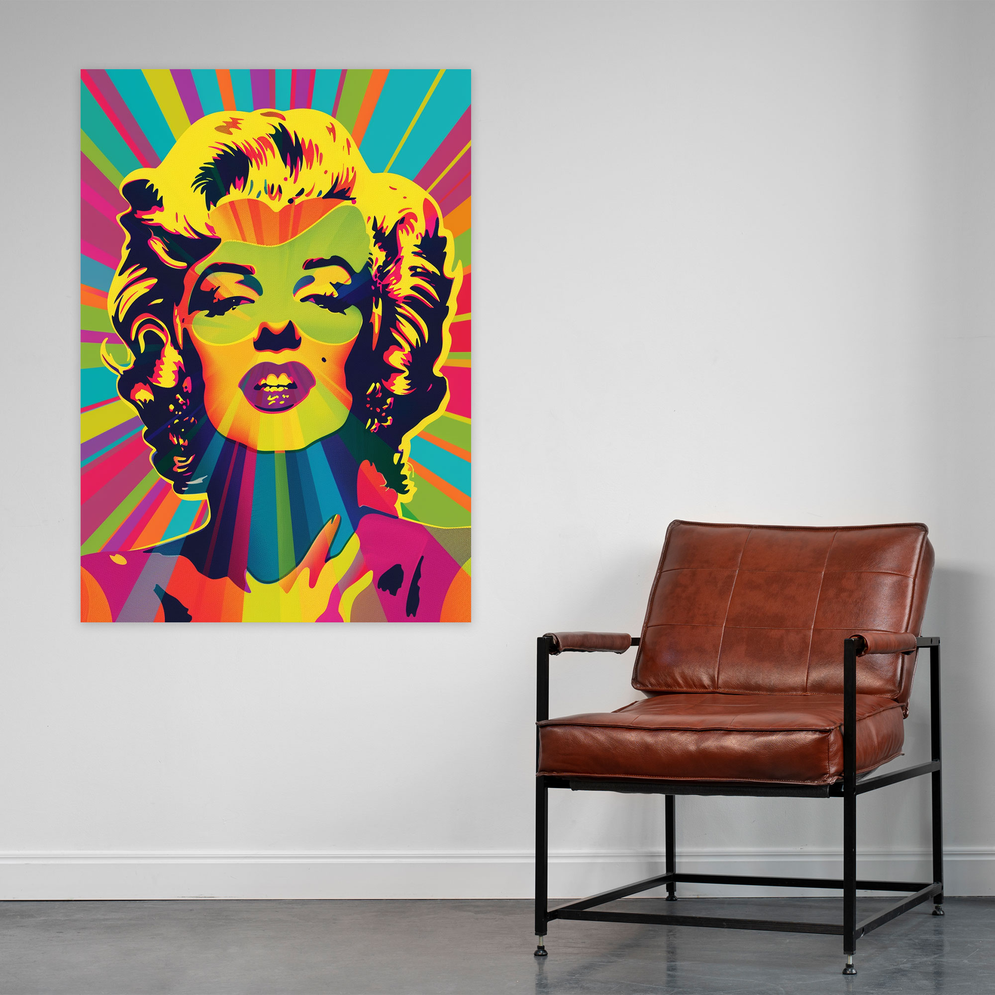 Andy Warhol Neon Marilyn Monroe Wall Decoration - Andy Warhol, Wall Decoration, Home Decoration, Andy Warhol