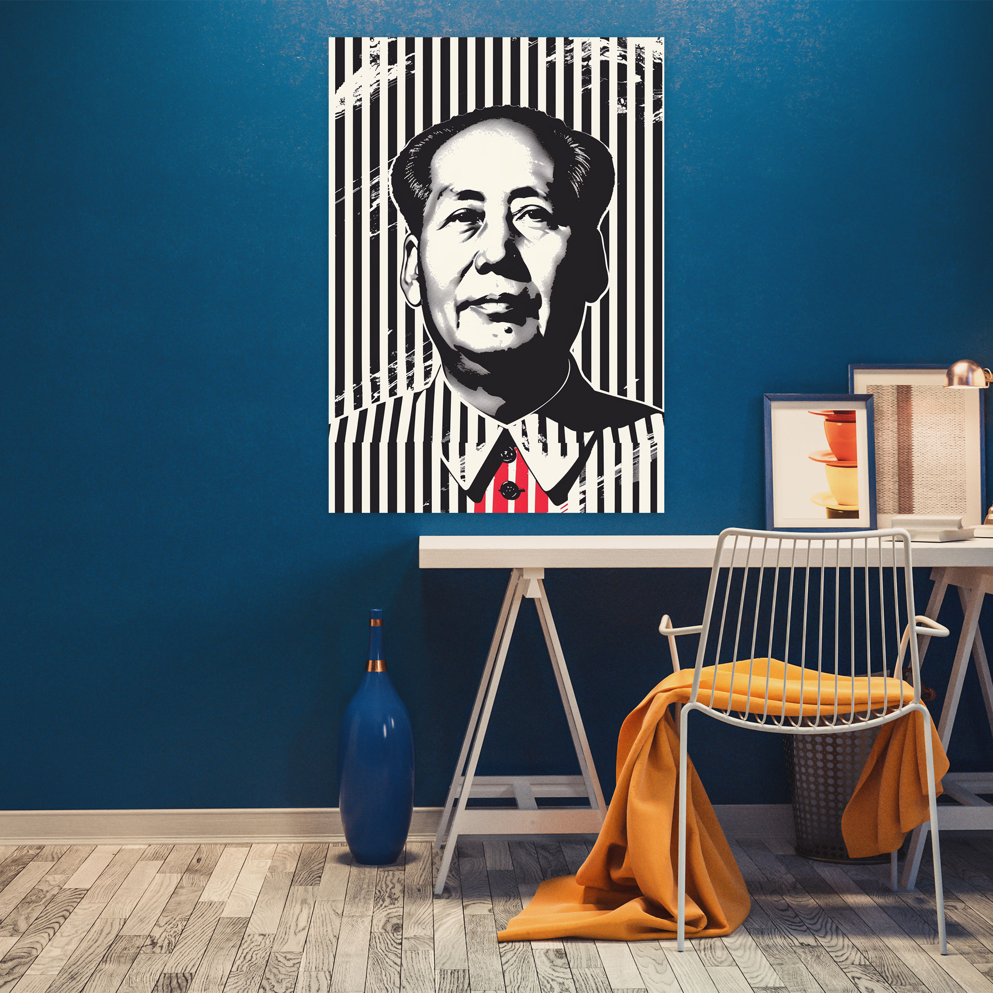Andy Warhol Başkan Mao Kanvas Tablo - Duvar Dekorasyonu